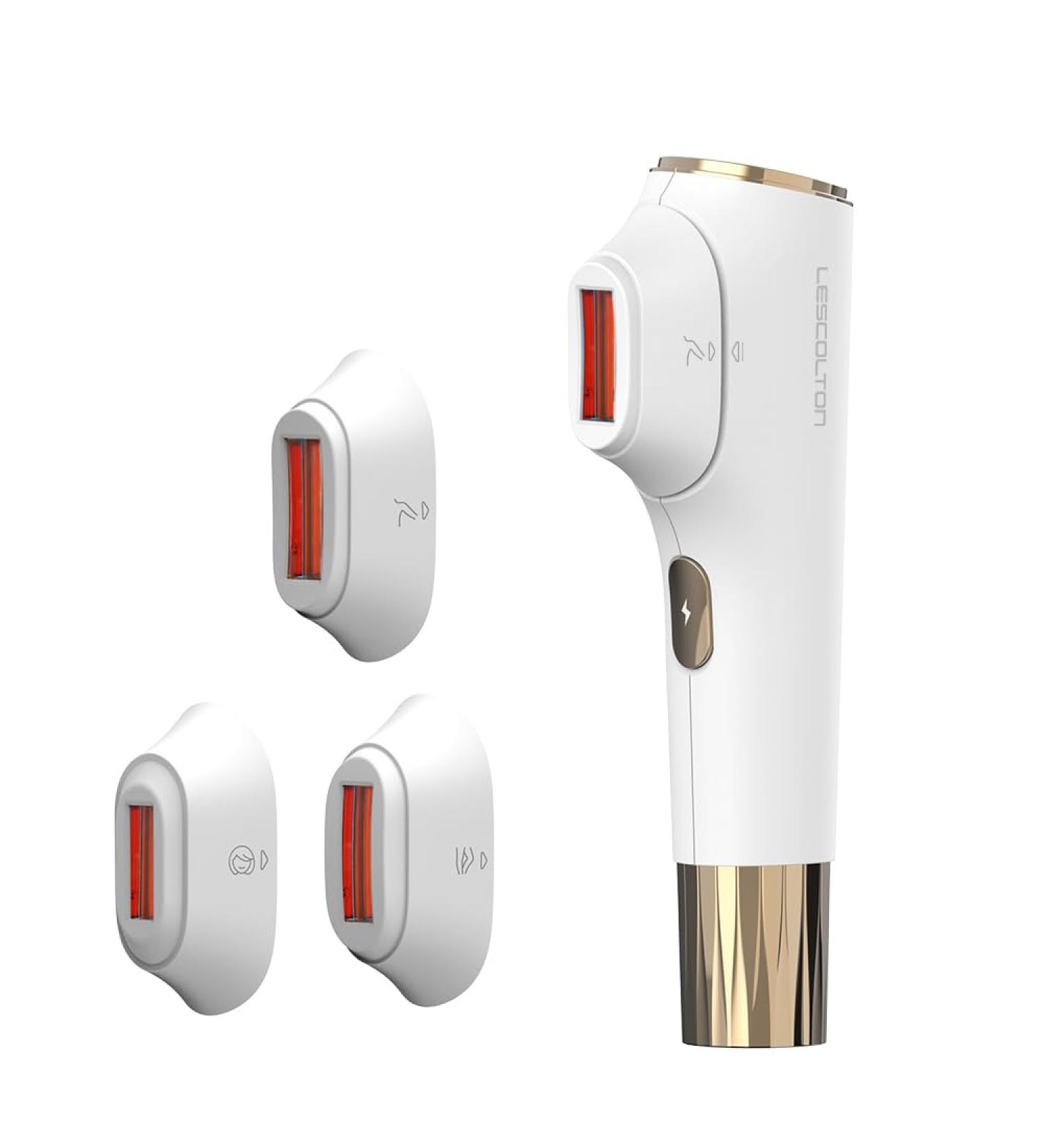 Lescolton IPL Epilator - Permanent Hair Removal for Women & Men | 3 Attachments for Body Face Bikini & Armpits - Buy Online on GoSupps.com