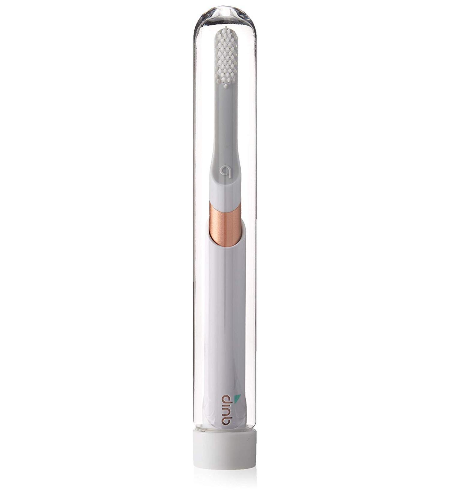 Quip Electric Toothbrush - Copper Metal - Electric Brush and Travel Cover Mount (New Edition)