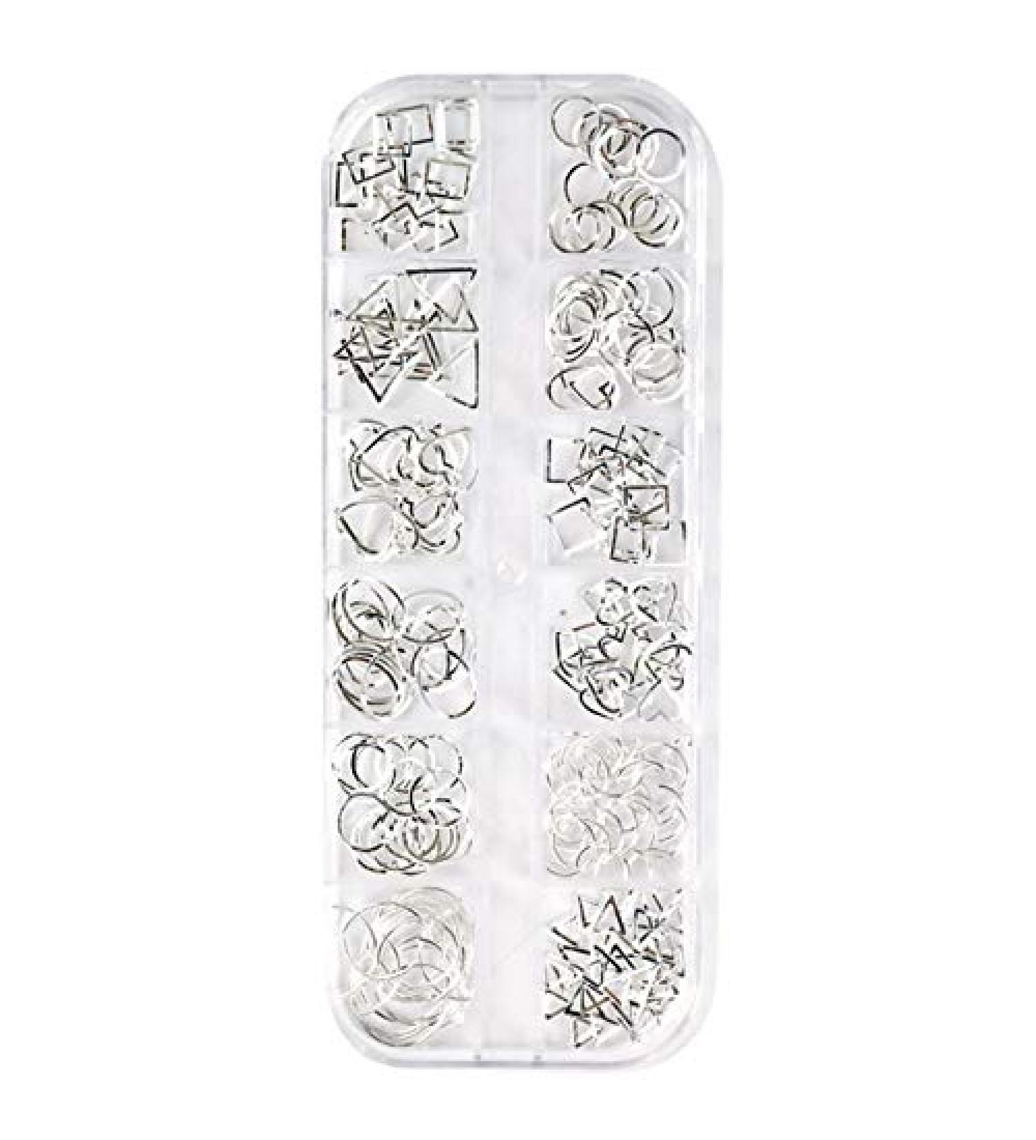 RIYAN Star Month Gold and Silver Nail Art Metal Shell 3D Nail Decoration Studs Rhinestones Nail Art Design Charms Stone 08 - Buy Online on GoSupps.com