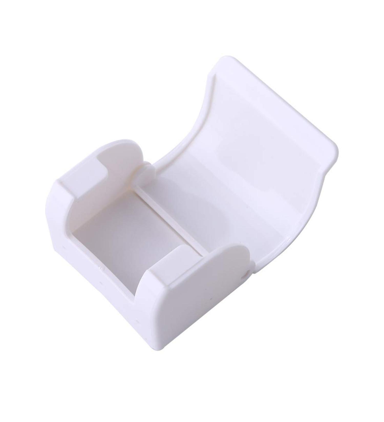Winston-UK Plastic Razor Holder with Cover | Self-Adhesive Shower Bracket & Bathroom Hanger - White - Buy Online on GoSupps.com