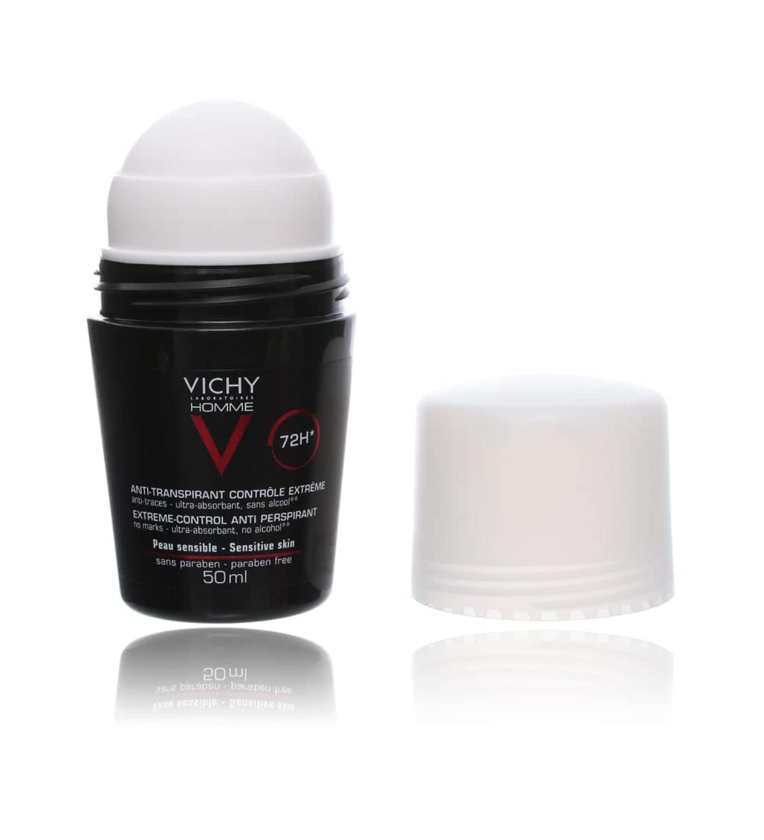 VICHY - Homme Antiperspirant Deo Roll-on 72h 50 ML - Buy Online on GoSupps.com