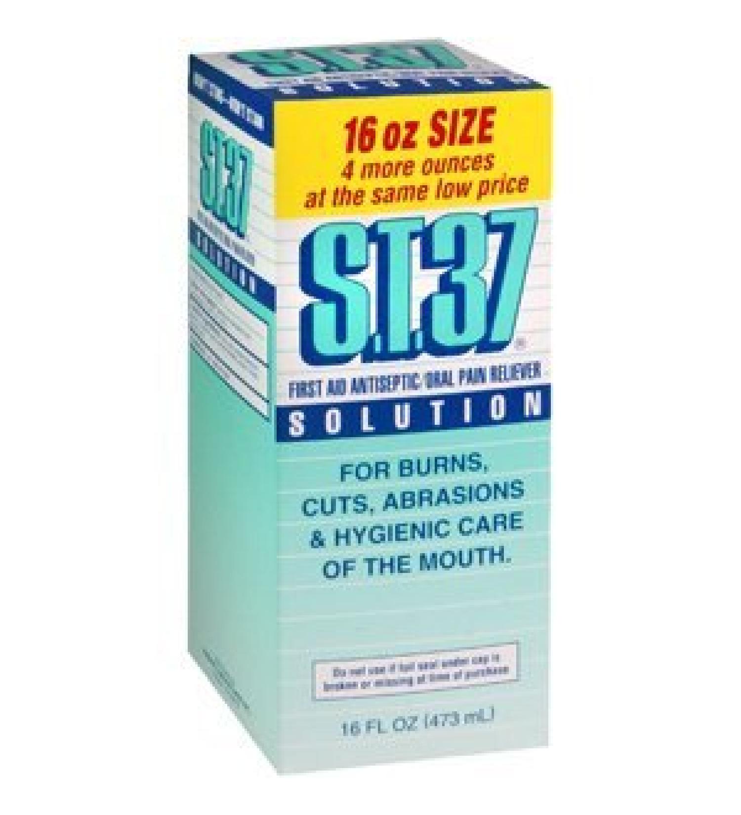 First Aid St 37 Antiseptic Pain Reliever Solution 16 Oz
