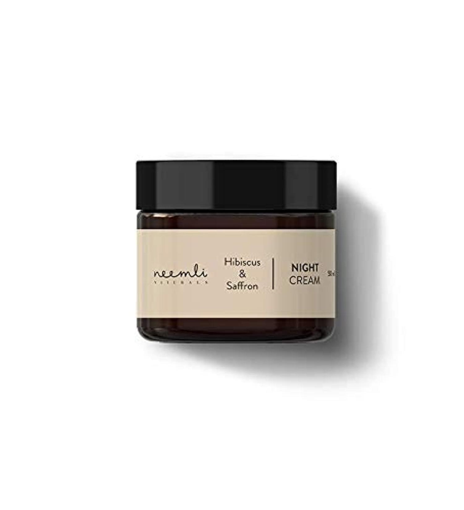Neemli Naturals Hibiscus & Saffron Night Cream | Hydrating & Repairing Velvety Cream | 50 ml | Vitamin-Rich Skincare for All Skin Types - Buy Online on GoSupps.com
