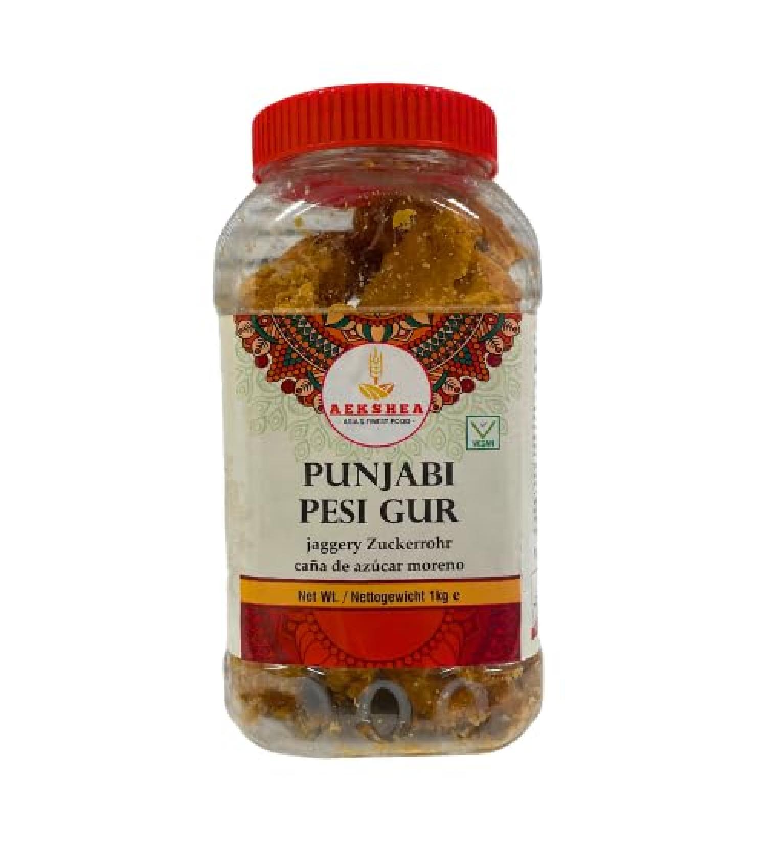 Aekshea Indian Punjabi Pesi Goor - 1kg