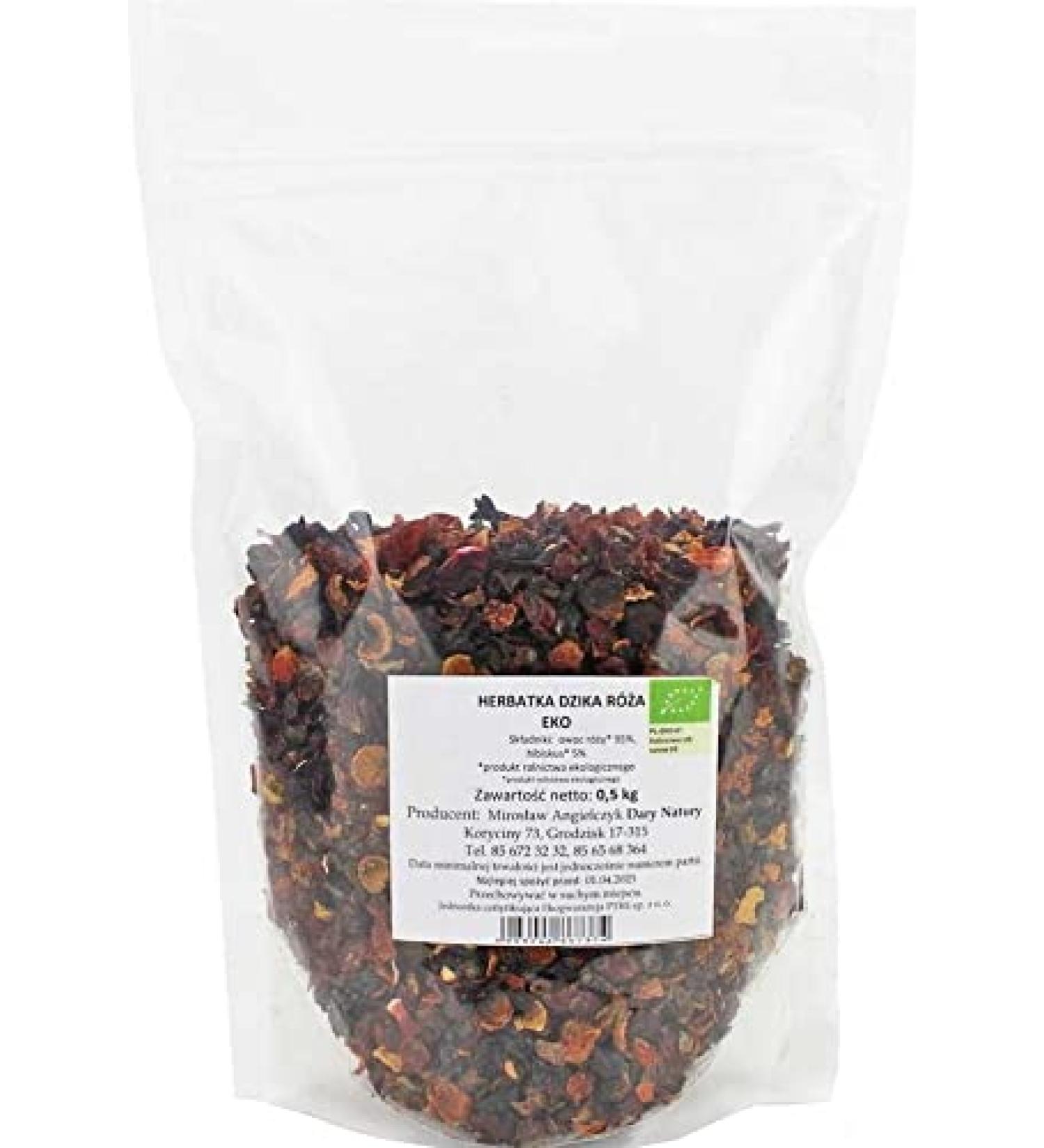 Dary Natury Horeca Wild Rose Tea with Organic Hibiscus 500 g