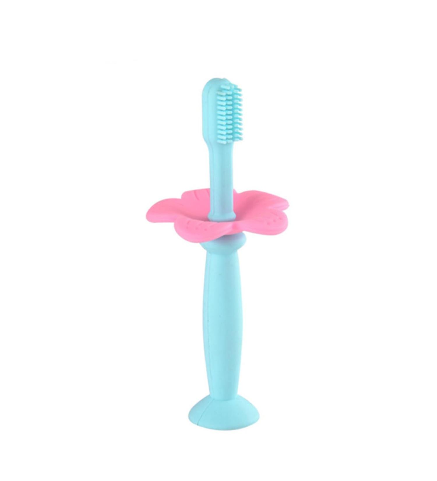 Beaupretty 2pcs Silicone Finger Toothbrush Set for Kids - Safe Training Toothbrush with Protective Baffle - Buy Online on GoSupps.com