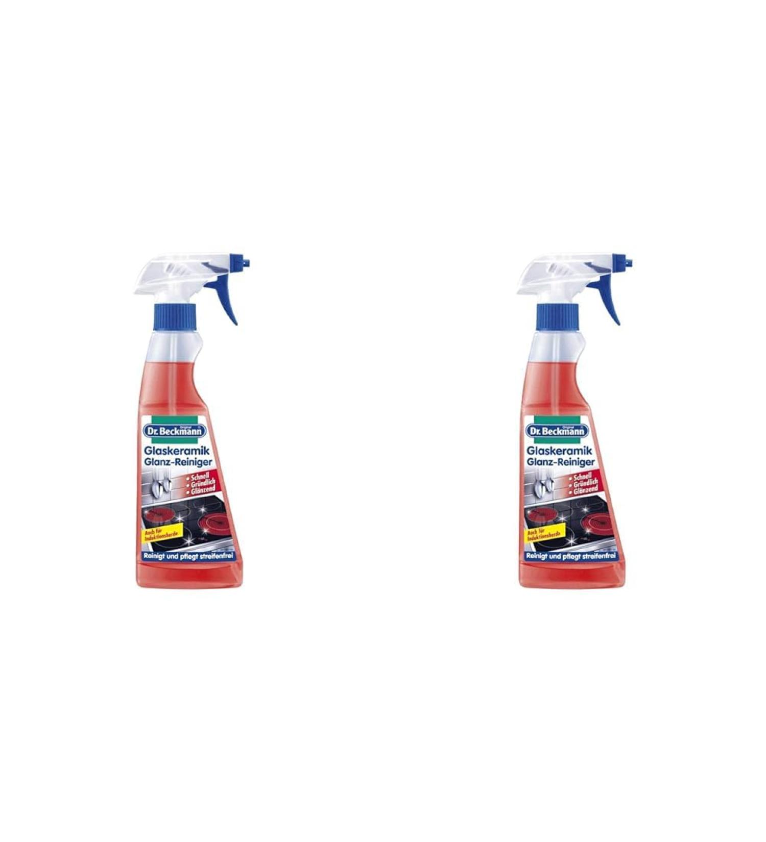 Dr. Beckmann Glass Ceramic Gloss Cleaner - Streak-Free Shine for Induction Hobs | 250ml (2 Pack) - International Shipping Available - Buy Online on GoSupps.com