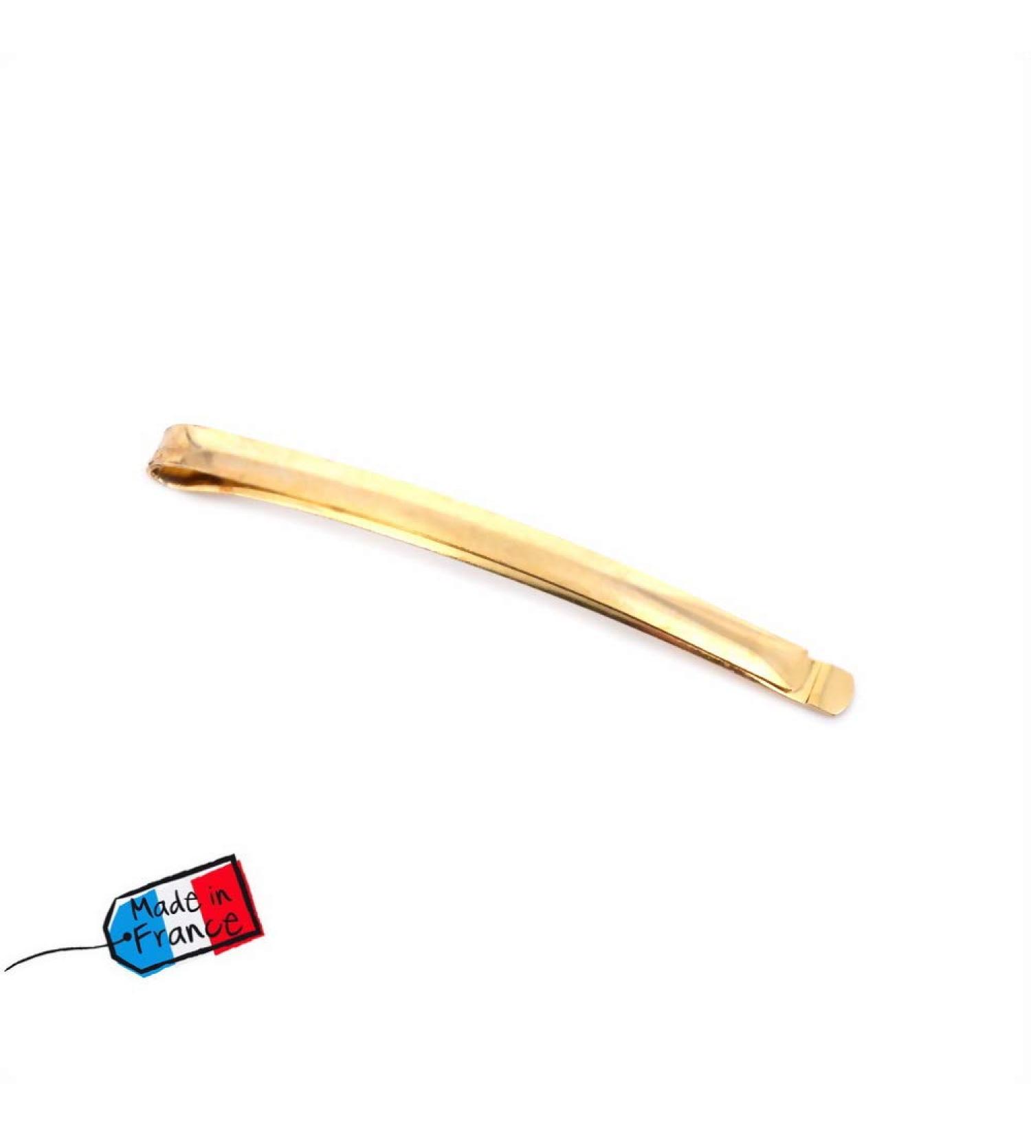 Hair clips gold-coloured metal 6 cm 4 pieces