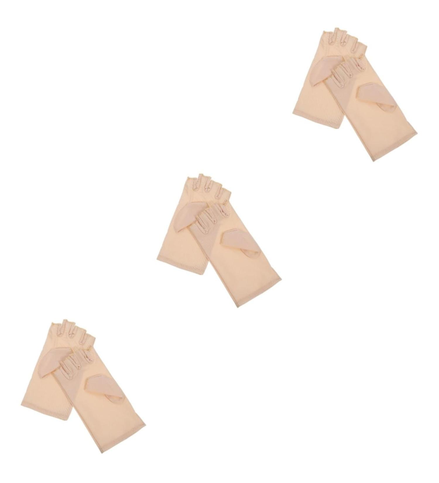 Healeved 3 Pairs Nail Gloves Miss Protection Spandex Shield - Buy Online on GoSupps.com
