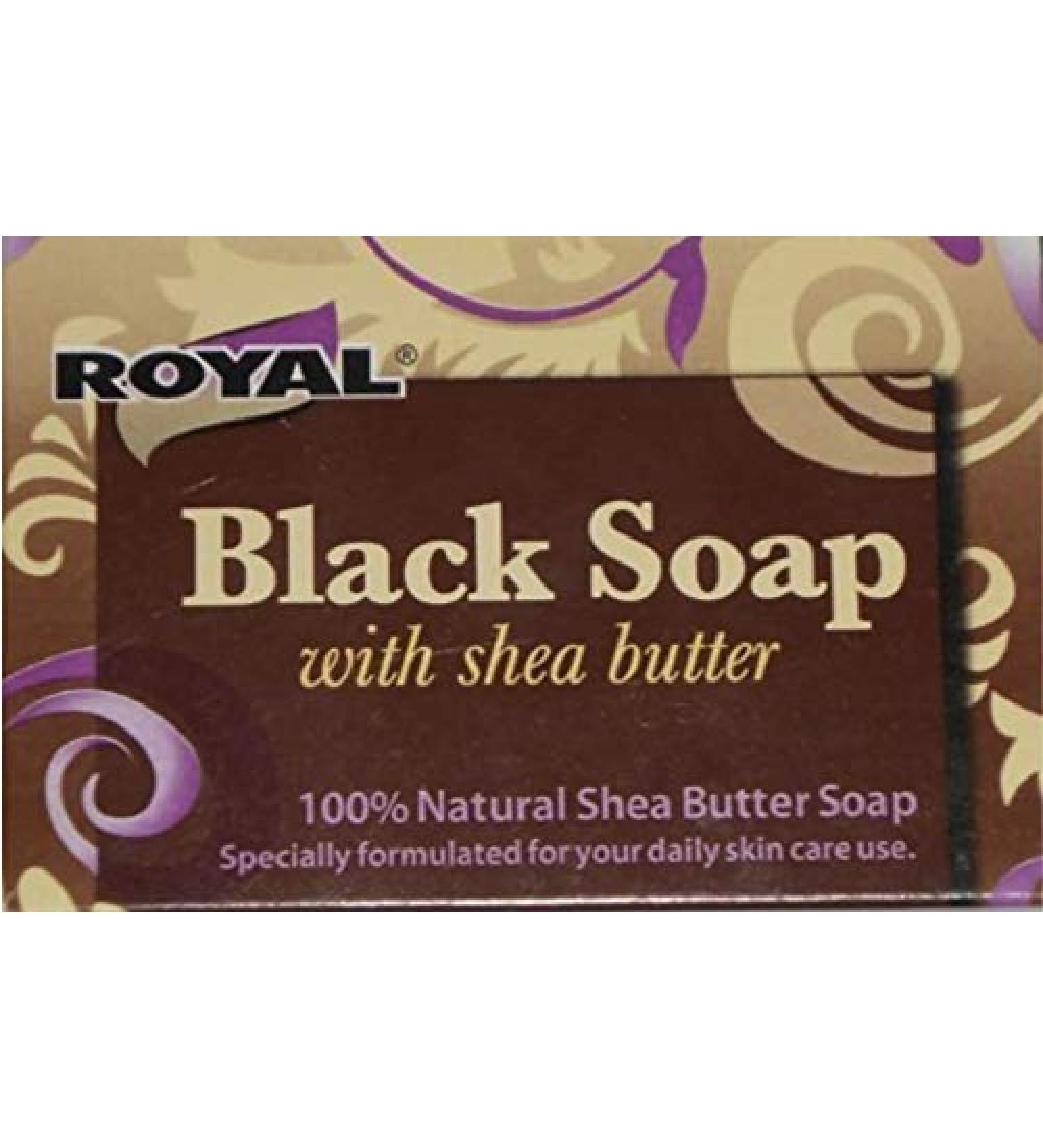 3 Bars of Royal Black Soap with Shea Butter (3)