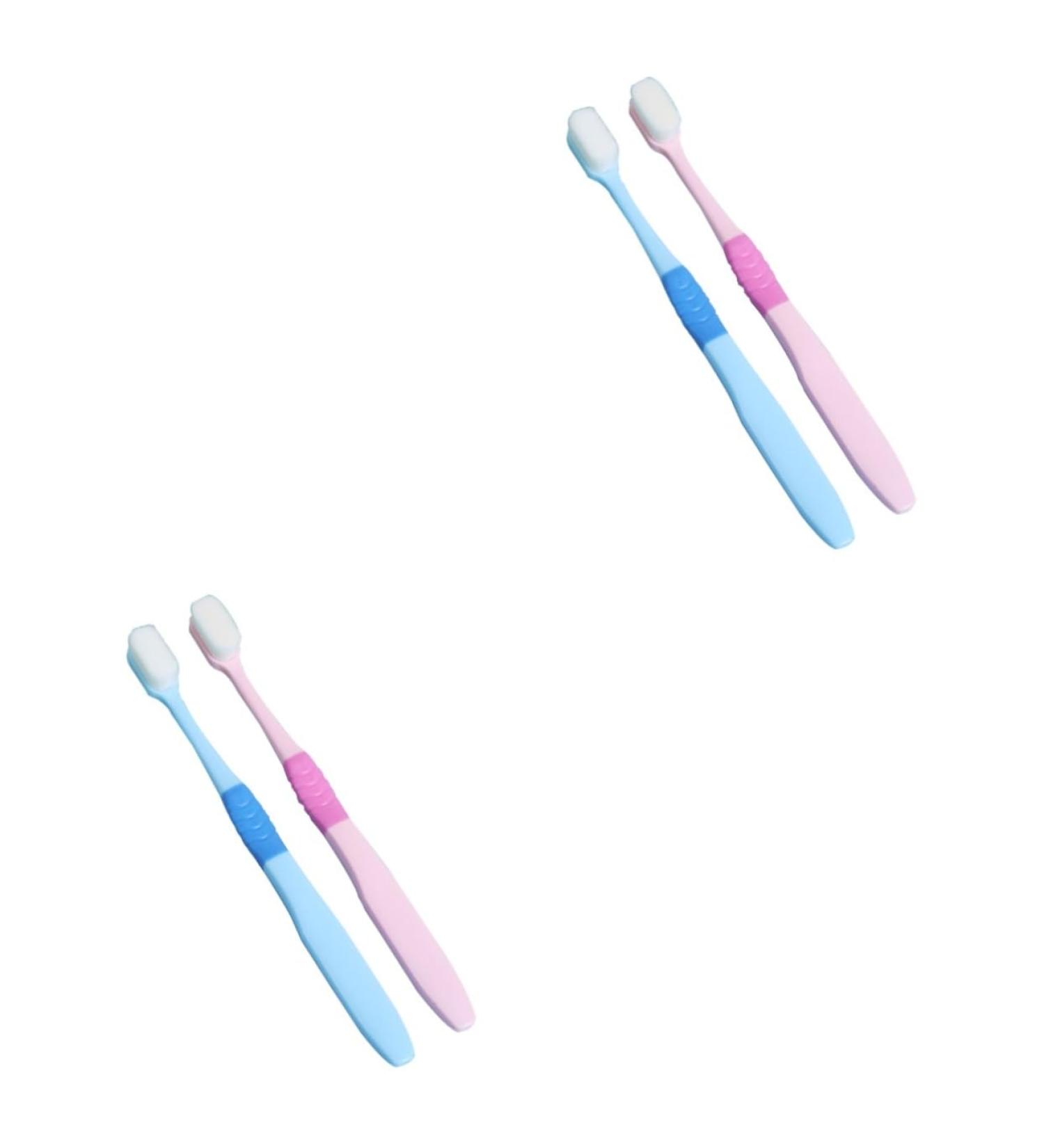 Minkissy 4-Piece Portable Children s Toothbrush Set - Soft Safe & Effective Pink Cleaning Tools for Kids | International Shipping - Buy Online on GoSupps.com