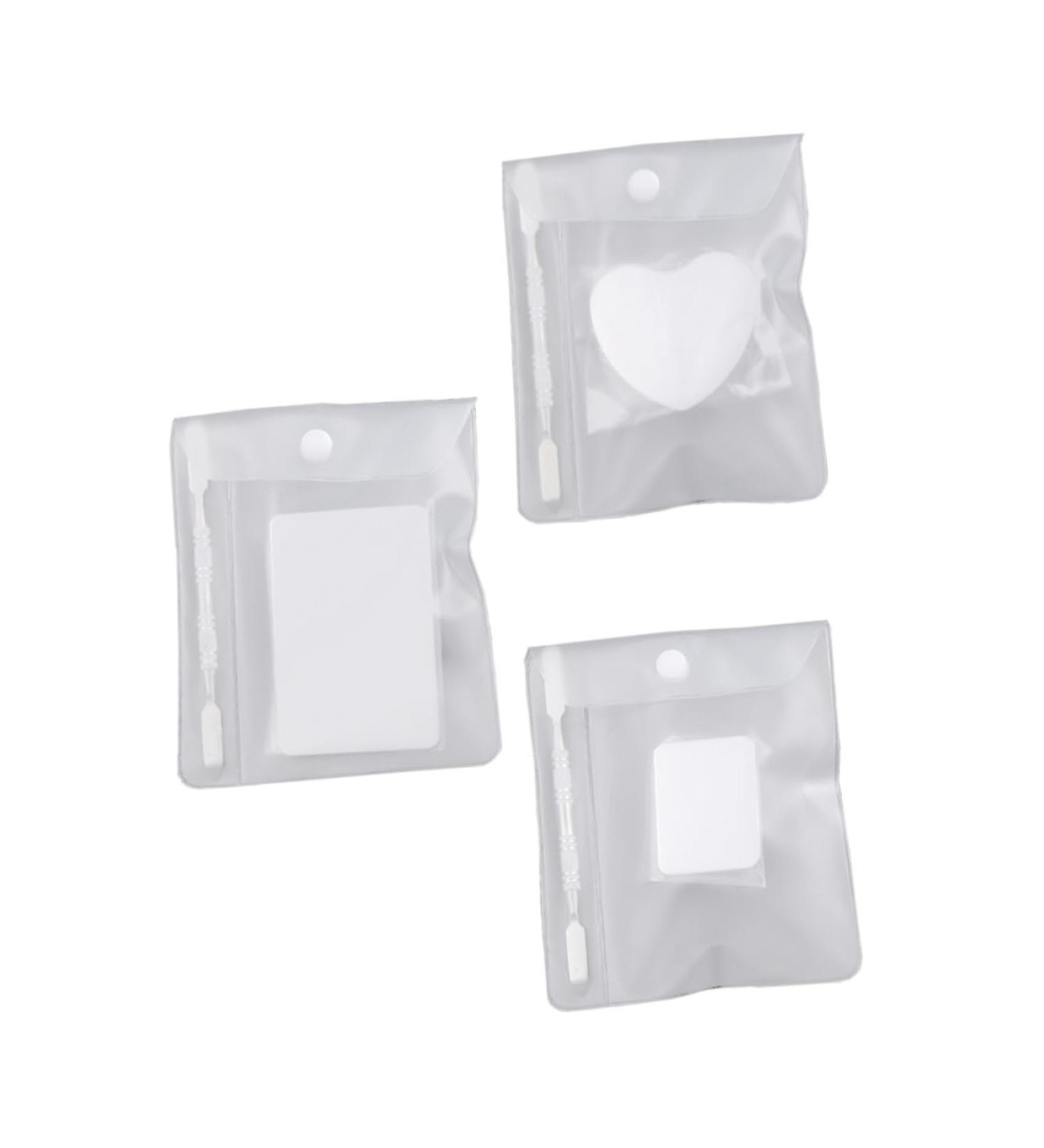 VILLCASE 3 Sets Ring Palette - Nail Art Display & Mixing Kit | Mini Stainless Steel Nail Accessories 7.6x5.1cm - Buy Online on GoSupps.com