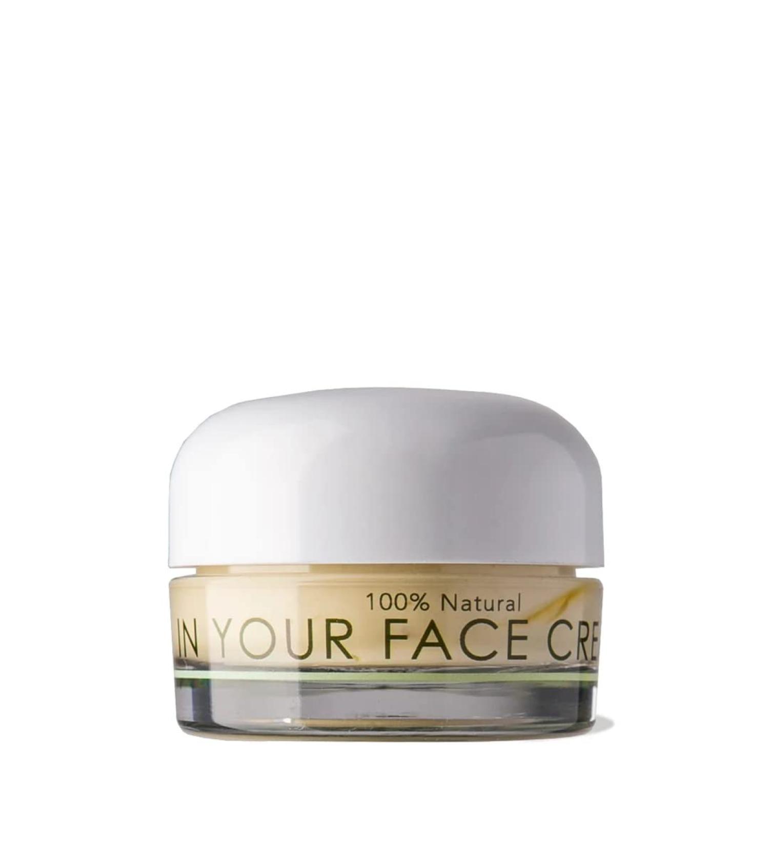 IN YOUR FACE CREAM - 100% Natural Anti-Aging Face Cream - Travel Size