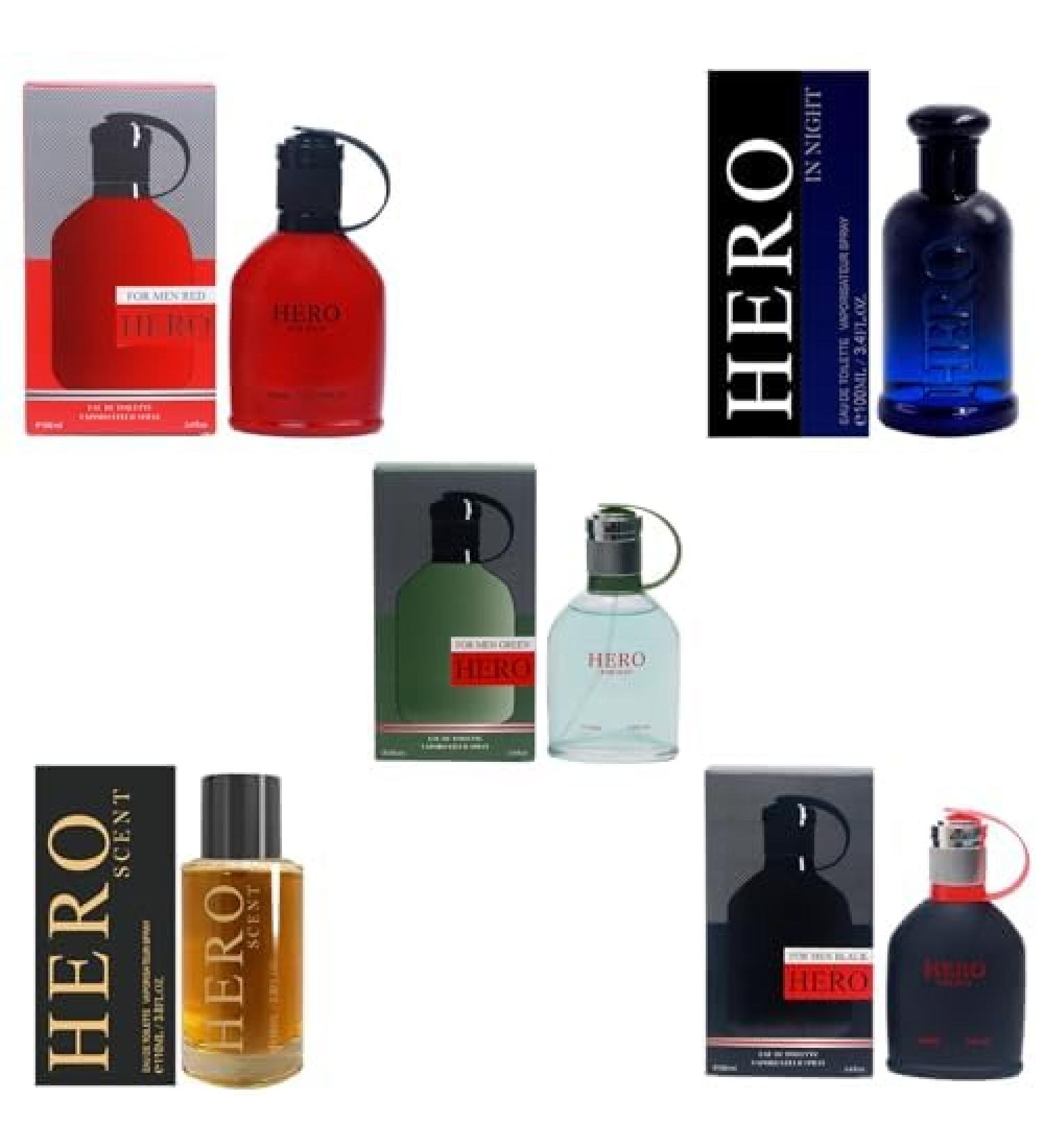 Cologne for Men (3.4oz/100ml x 5Pcs) Eau de toilette (Our Impression of Hugoo Bosss) Pack of 5pcs - Buy Online on GoSupps.com