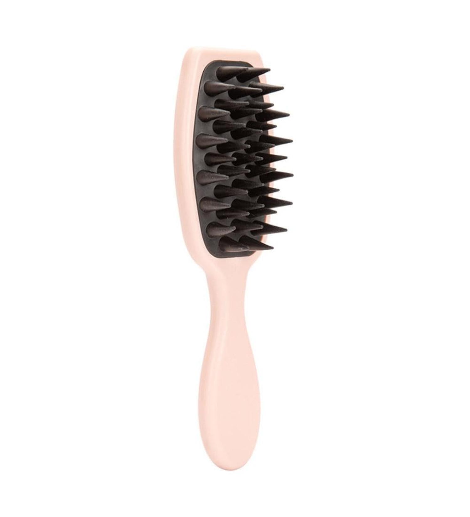 Silicone Shampoo Scalp Massager Brush N5V2 Bathing Comb for Hair & Body Massage - Black | International Shipping Available - Buy Online on GoSupps.com