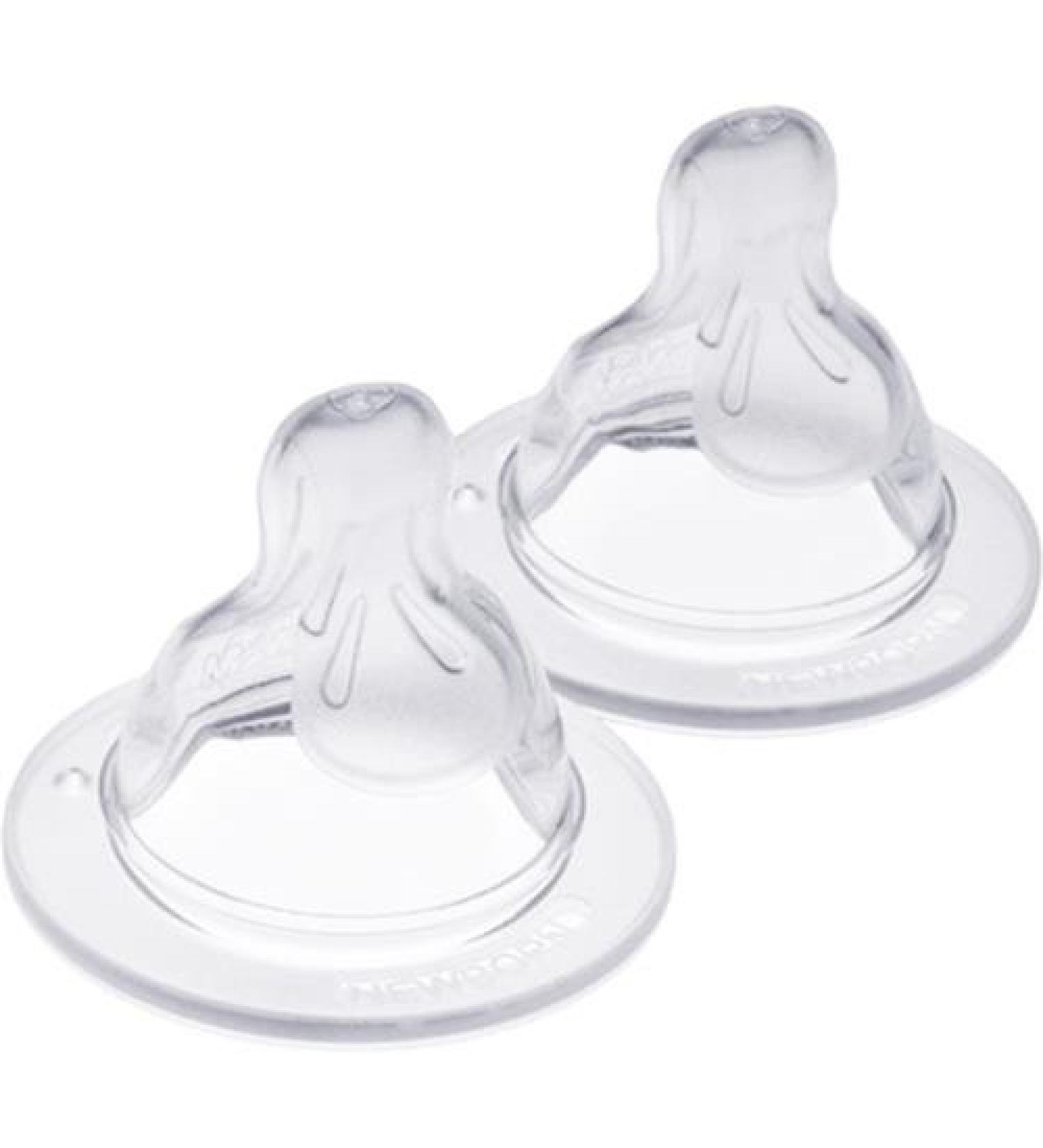 MAM Silicone Cross Flow Bottle teats Age 6m+ BPA Free (x Flow)
