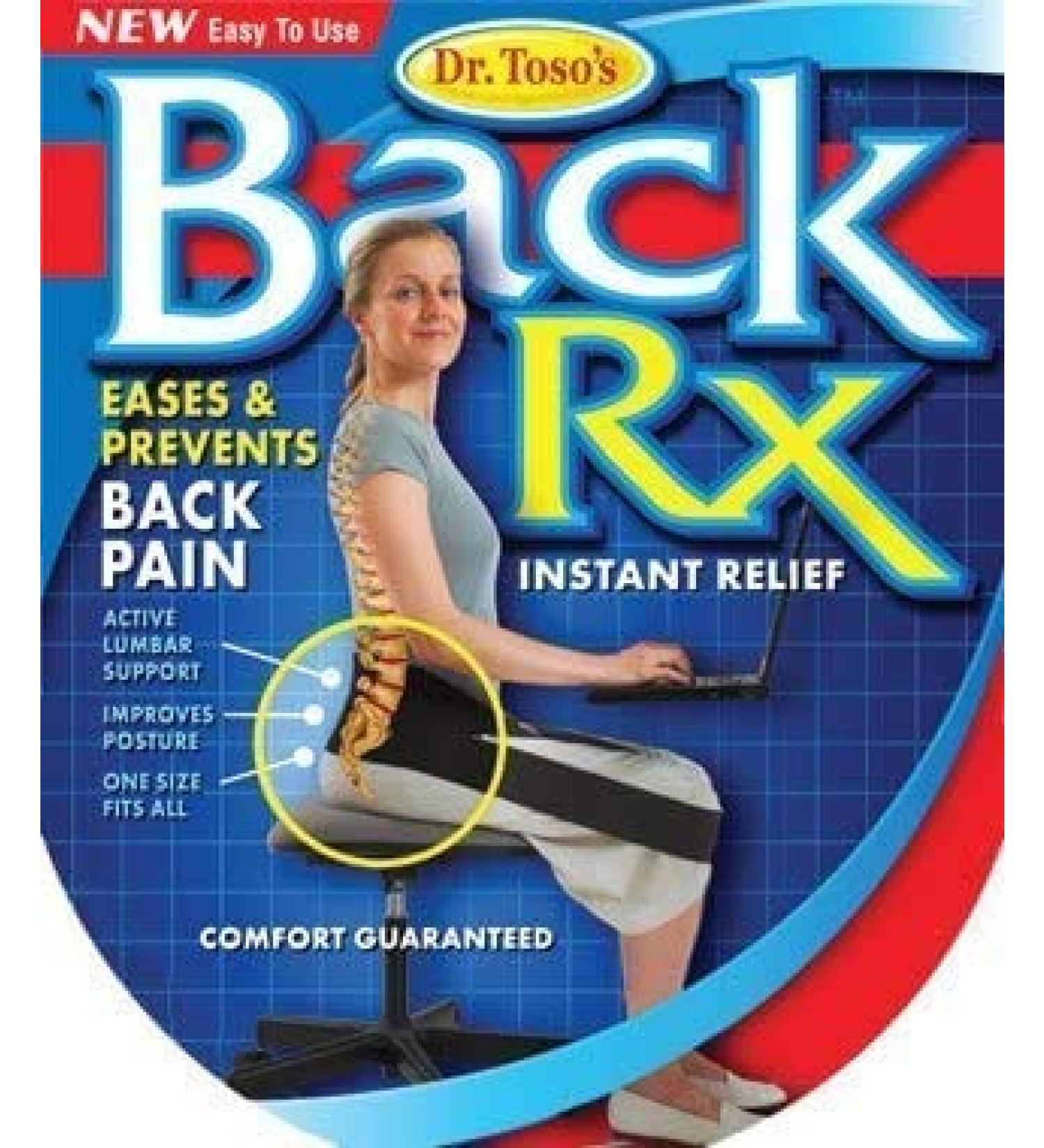 Dr. Toso's Back Rx Portable Back Support Belt - Improve Posture | One Size Fits All | International Shipping - Buy Online on GoSupps.com
