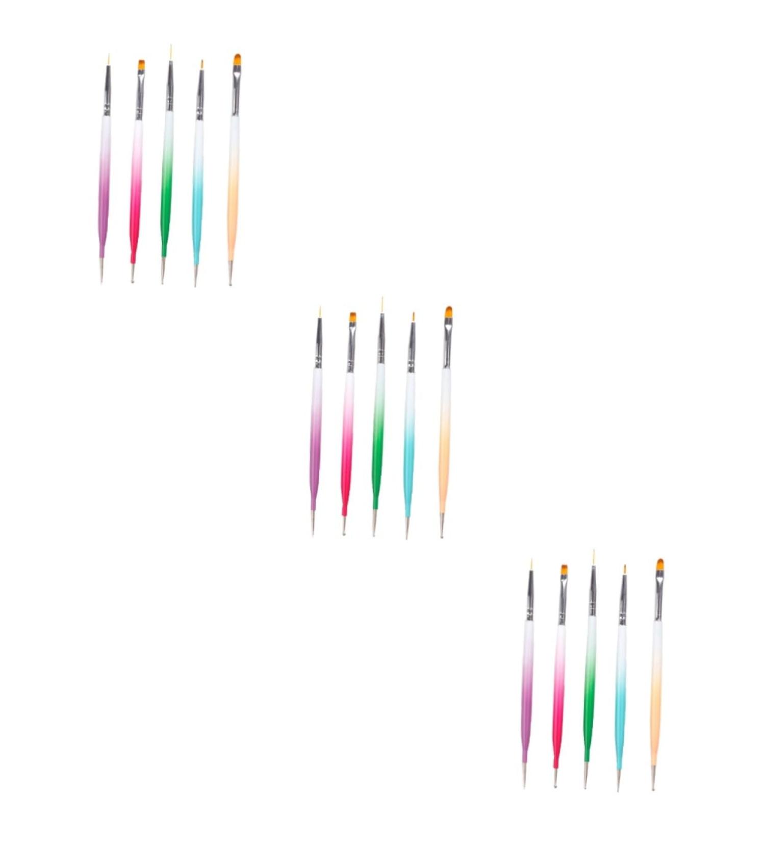 Healeved 3 Sets Nail Pen Nail Art Diy Tool Portable Nail Dotting Pen Nails Brush Pen Nail Art Brushes Nail Art Liner Brush Polymer Clay Charms for Nails Nail Tools Abs Manicure Painting Pen - Buy Online on GoSupps.com