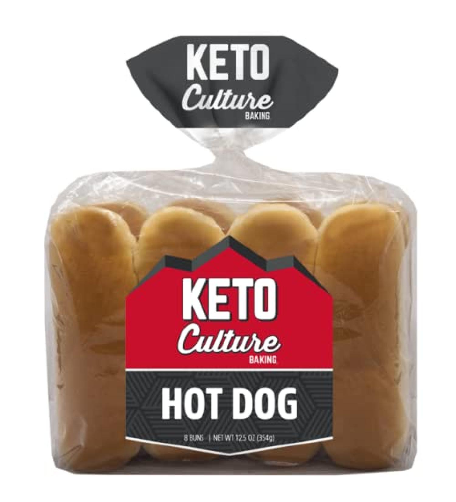 Keto Culture Baking 8 ct Keto Hot Dog Buns | Made in USA | 12.5 OZ - Buy Online on GoSupps.com
