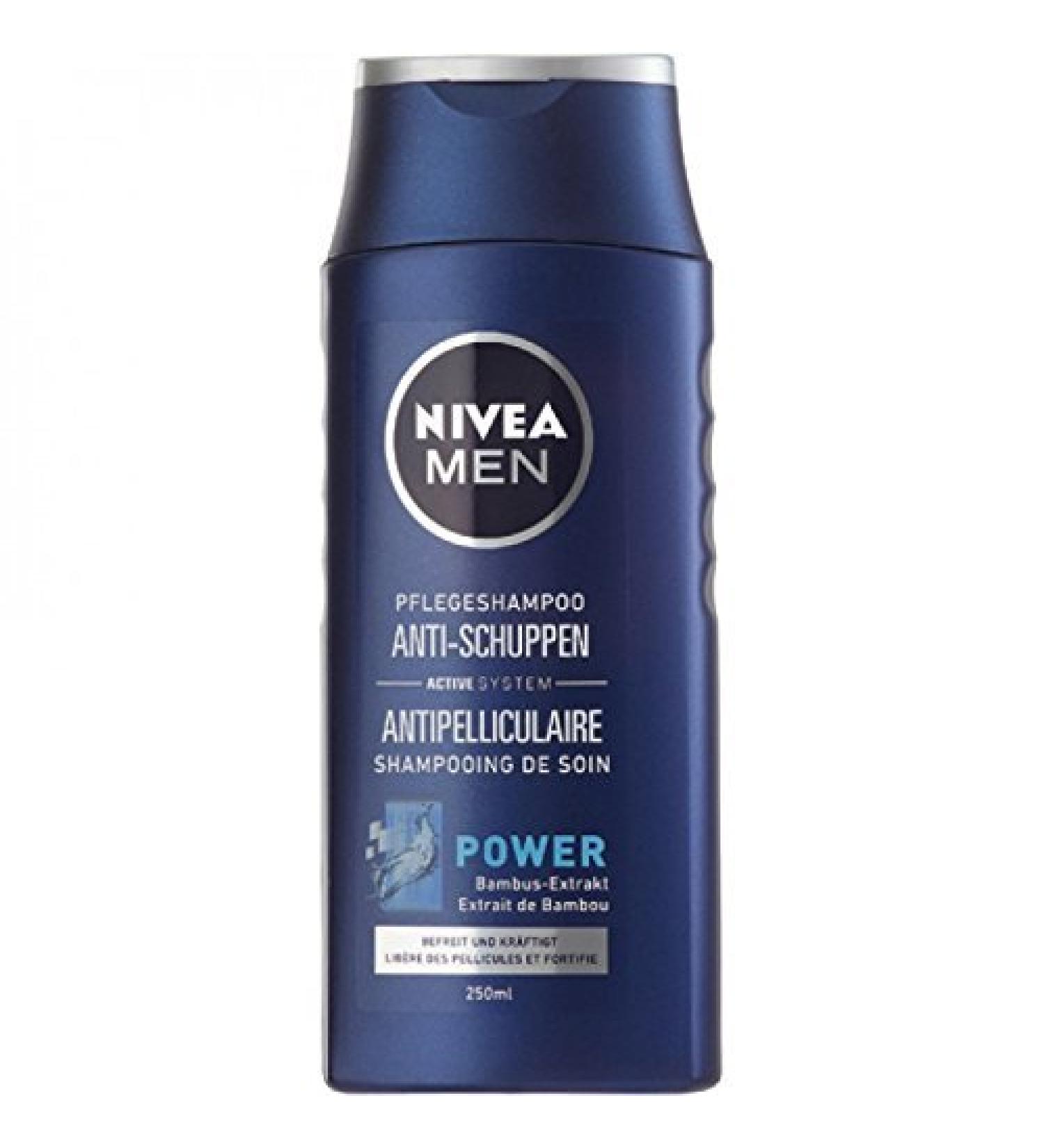 NIVEA Men Power Anti-Dandruff Shampoo for Normal Hair 250ml Pack of 6