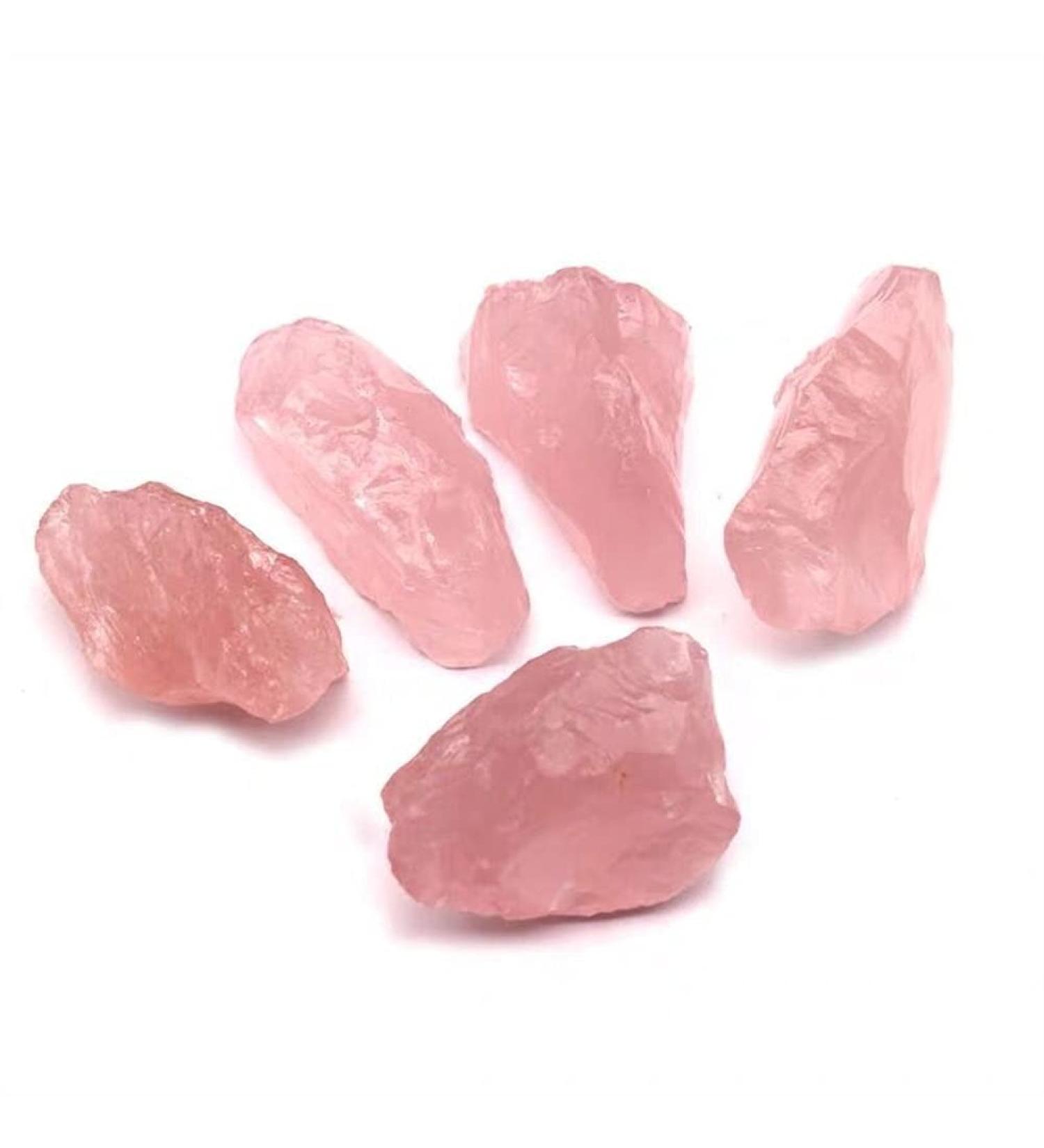 100G Natural Raw Pink Rose Quartz Crystal Rough Stone Specimen Crystal Love Natural Stones and Minerals Fish Tank Stone Crystal Decorations FZUGEDRLI 2-4pcs - Buy Online on GoSupps.com