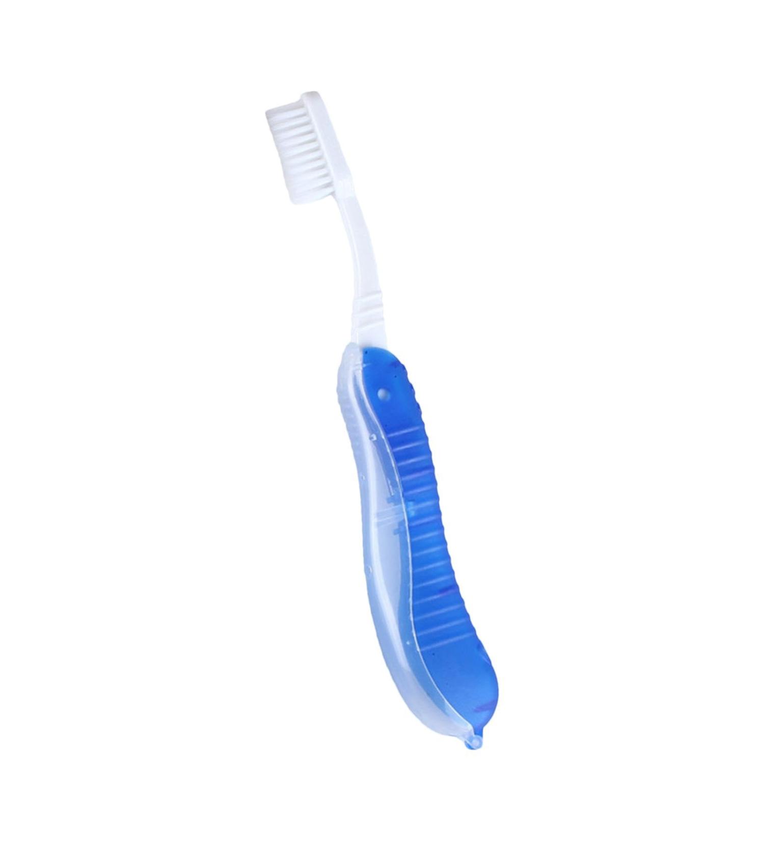 Goovafur Foldable Toothbrush | Portable Travel Toothbrush for Adults & Kids | Ideal for Camping Vacations and Short Trips - Buy Online on GoSupps.com