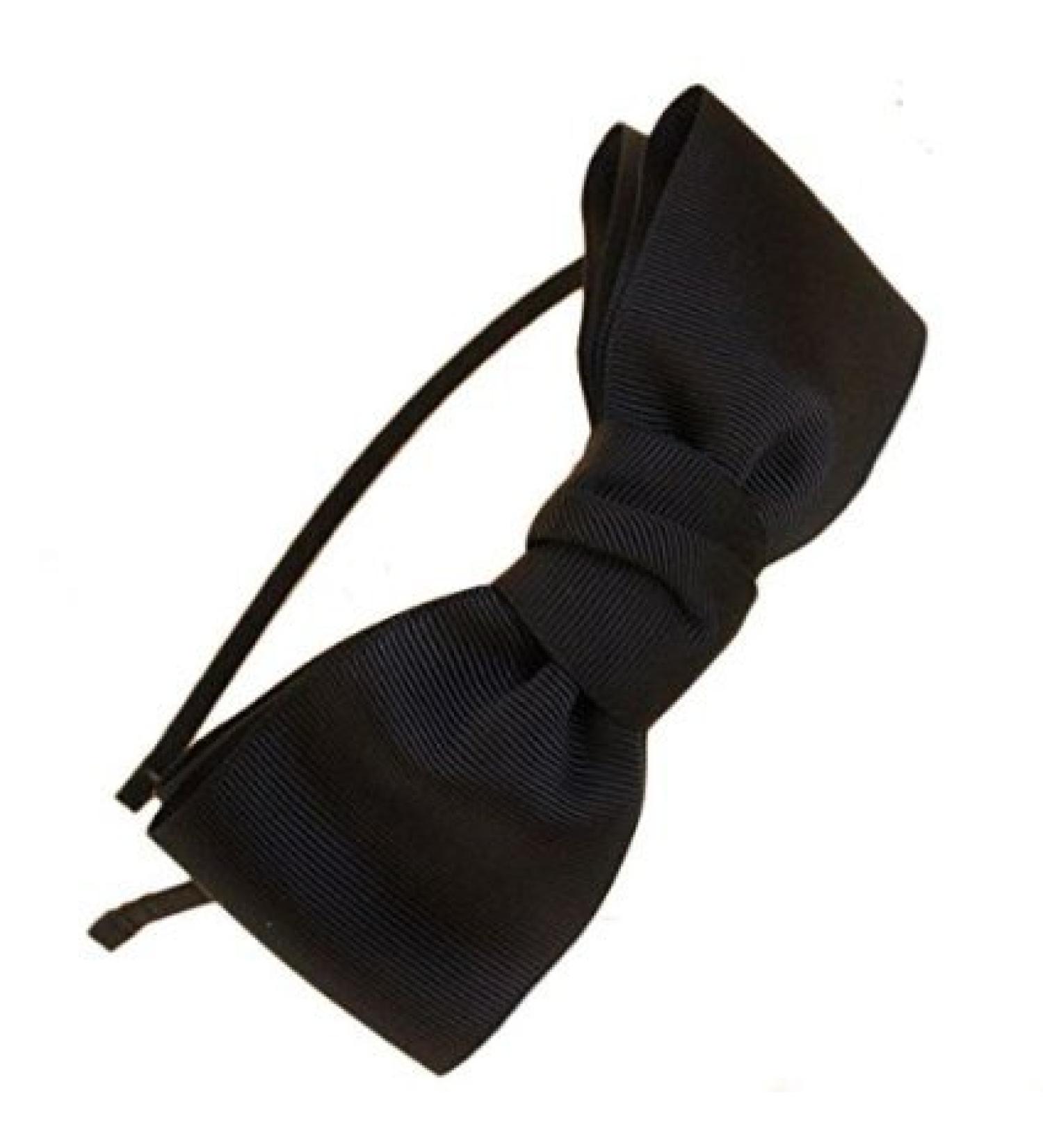Buy Miya High-Quality Black Satin Bow Hairband for Girls | Stylish Hair Accessory - International Shipping - Buy Online on GoSupps.com