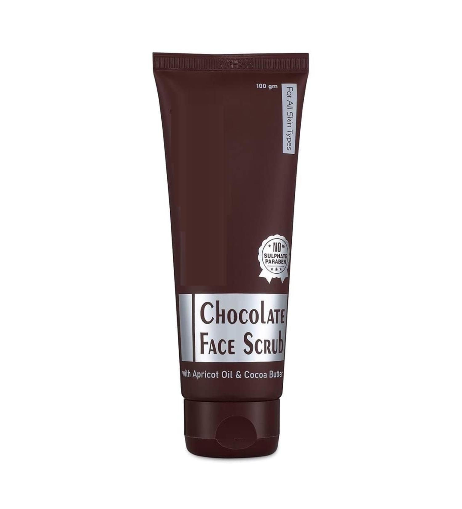 3.52oz 100gm Chocolate Face Scrub Comes with the Goodness of Cocoa Butter Diminishes Dark Spots & Blemishes Reduces Puffiness Inflammation Unclog Pores & Removes Dead Skin Cells  - Buy Online on GoSupps.com