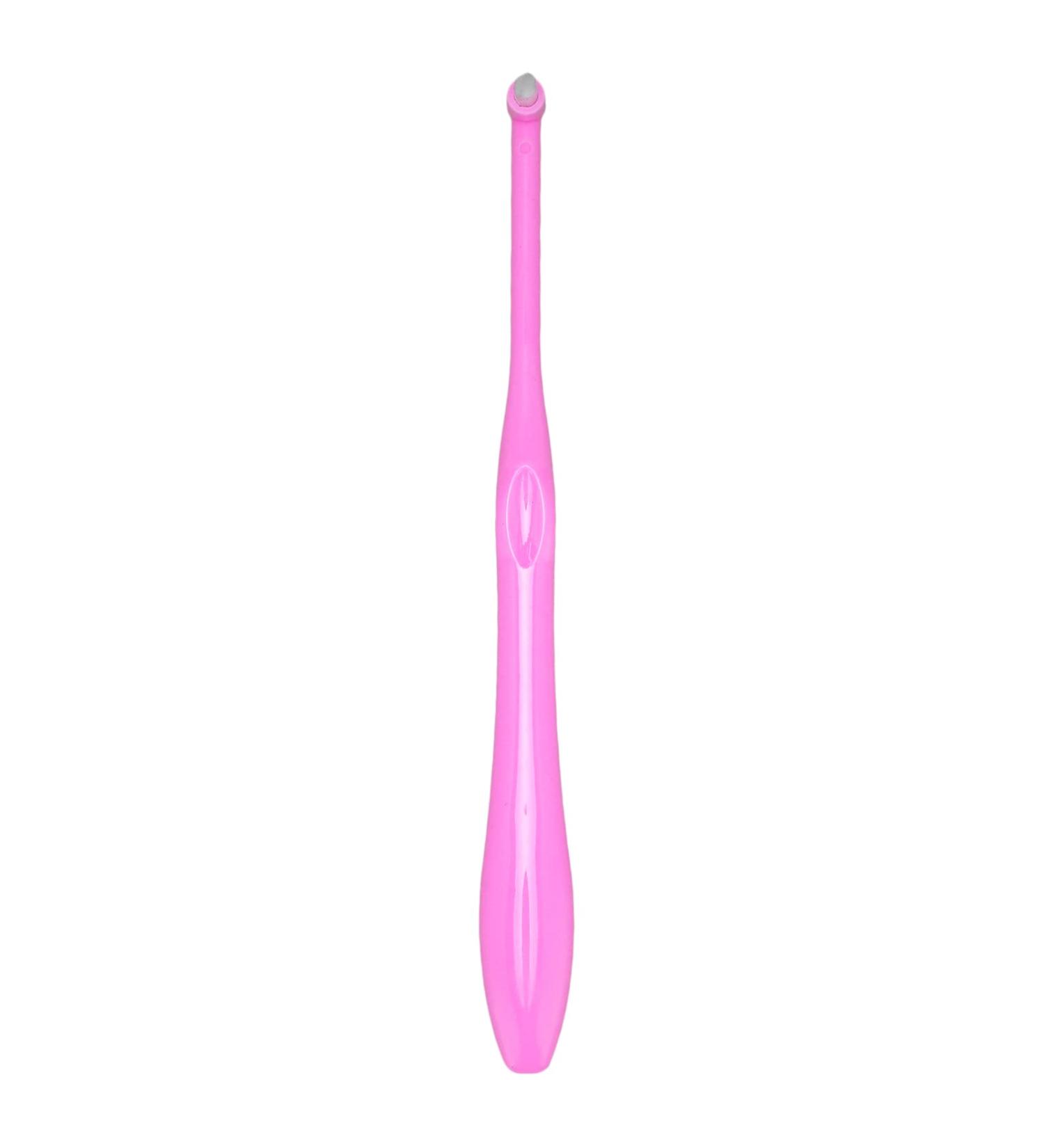 Orthodontic Toothbrush for Braces - V-Shaped Soft Bristles in Pink | Best Cleaning Tool for Braces Care - Buy Online on GoSupps.com
