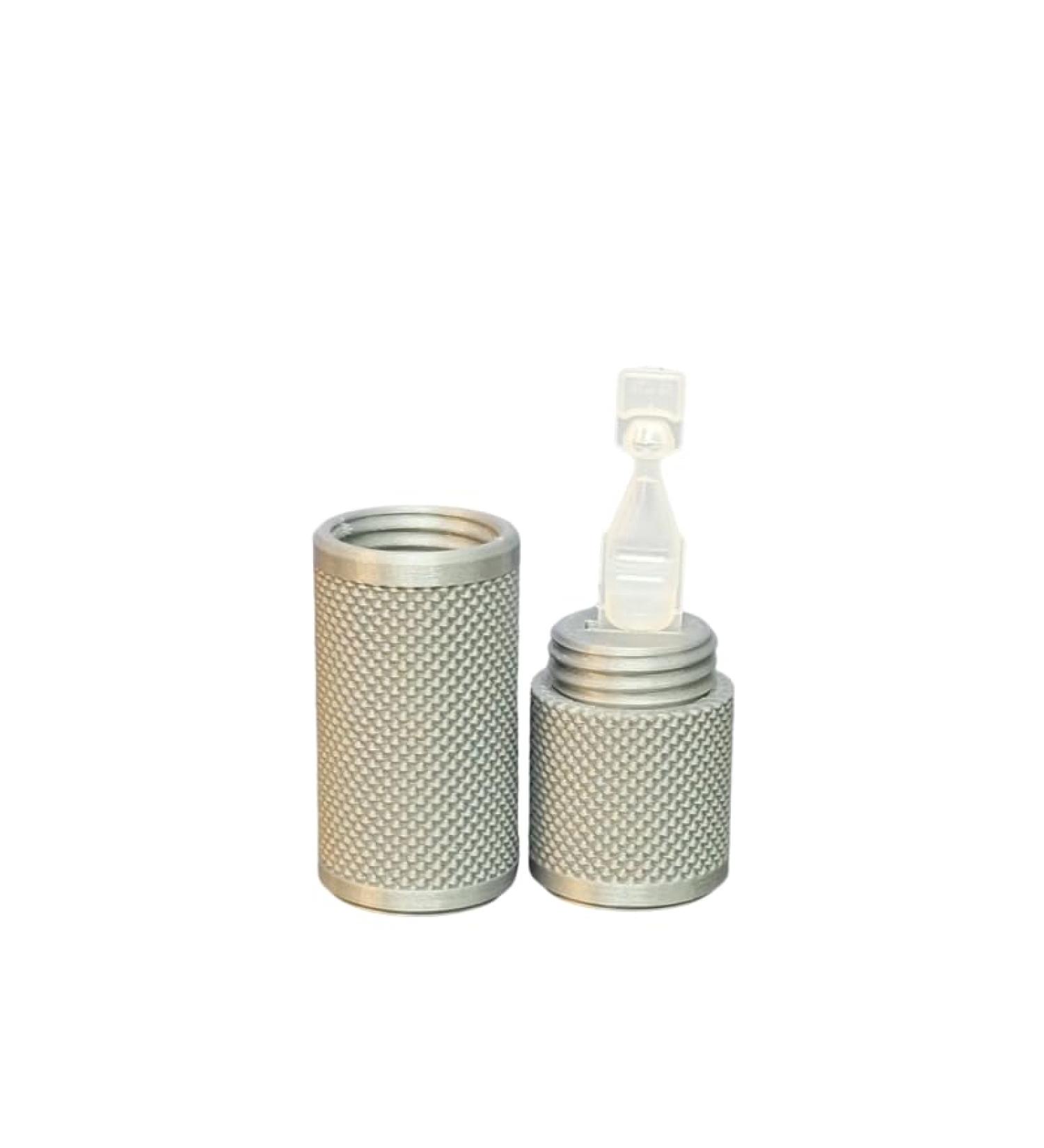 Znet3D Eye Drop Vial Holder & Pocket Case - Carry One Single-Use Vial - Perfect for Pocket Purse or School Bag (Silver - Buy Online on GoSupps.com