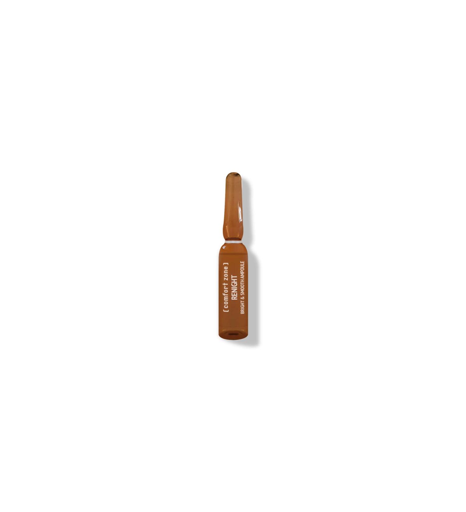 Buy Comfort Zone Renight Bright & Smooth Ampoules | 7 Glass Vials - Night Face Treatment for Fine Lines Boosts Skin Renewal & Luminosity - Buy Online on GoSupps.com