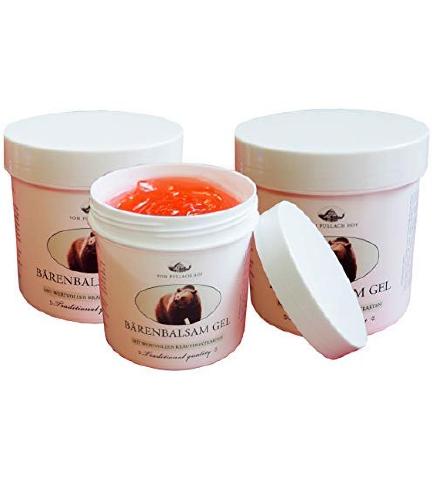 3 x BEAR BALM GEL from Pullach Hof 250ml bear ointment bear gel bear cream
