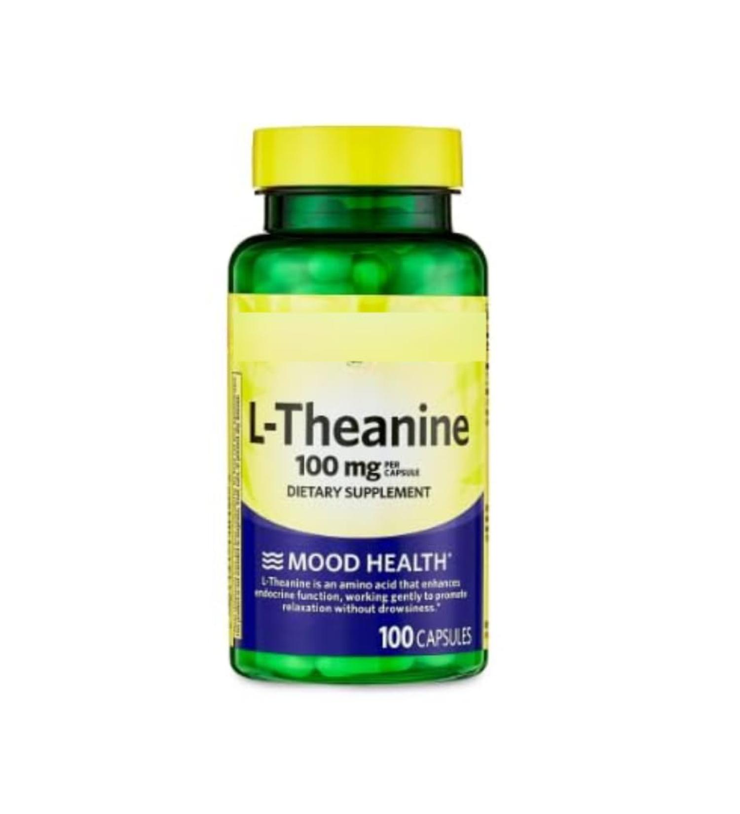 SEDLAV L-Theanine Capsules Dietary Supplement Unflavored 100 mg 100 Count Sticker
