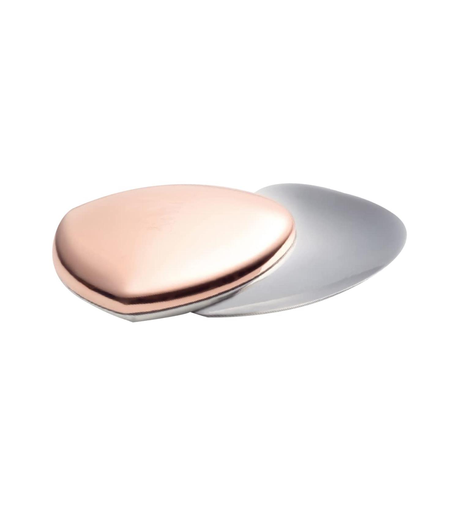 Power Duo Stainless Steel Magnet Jewelry - Copper Neutral Polished Anti-Allergen TCM Body Magnet for Pain Relief - Style #177CU | Magnetic Jewelry 4You #1114 - Buy Online on GoSupps.com