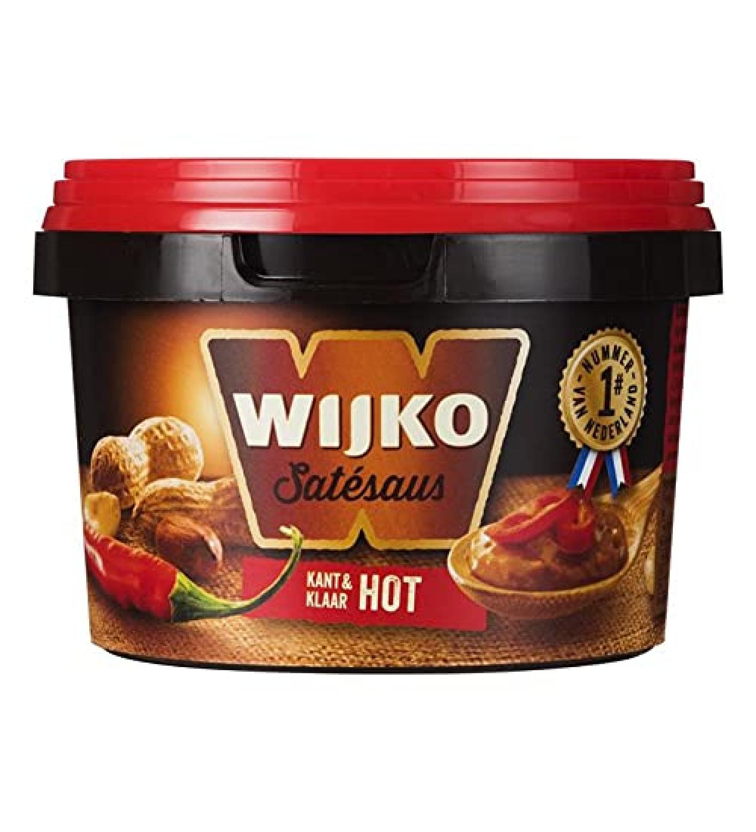 Wijko Hot Satesaus Kant & Klaar Satay Hot Sauce 500G