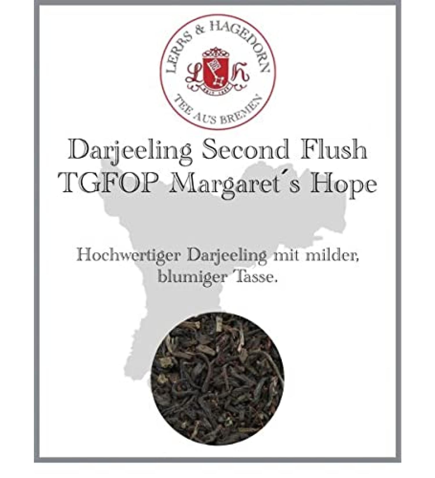  Lerbs & Hagedorn Darjeeling Second Flush TGFOP Margaret Hope 250 g - Buy Online on GoSupps.com