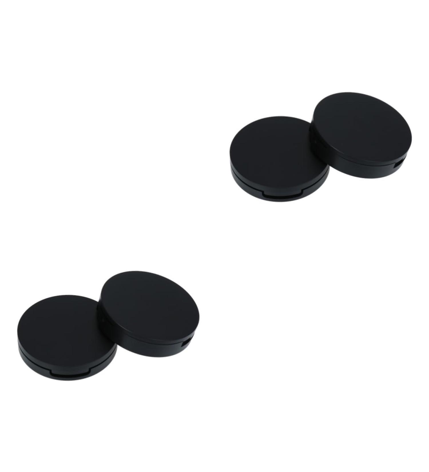 Housoutil 4 Pcs Travel Containers for Creams Round Refillable Cream Containers Compact Single Layer High Disc Mx2pcs Blackx2pcs - Buy Online on GoSupps.com