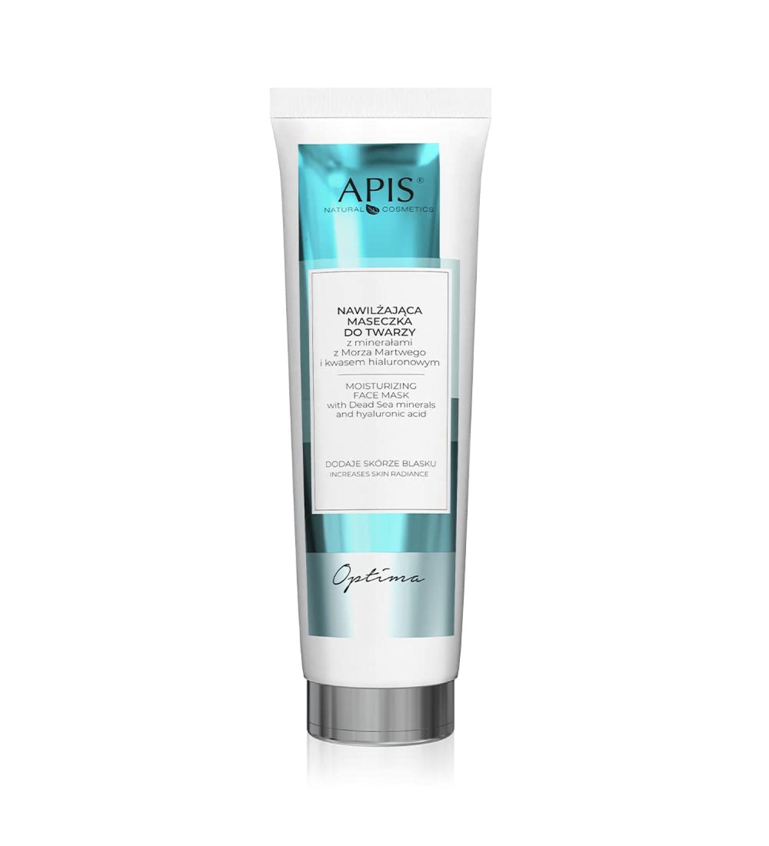  APIS Professional APIS OPTIMA Hydrating Face Mask with Dead Minerals and Hyaluronic Acid 100 ml - Buy Online on GoSupps.com
