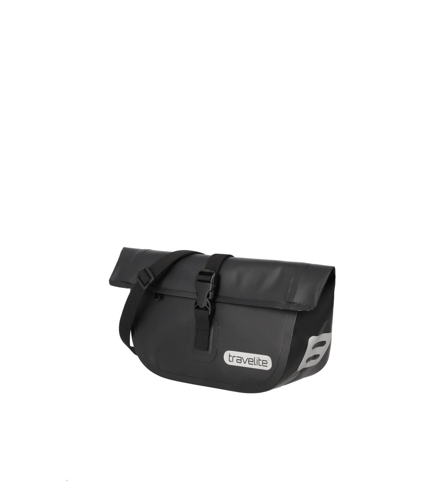 Travelite Waterproof Handlebar Bag - Unisex 5L Bike Bag with Removable Shoulder Strap & Reflectors - Buy Online on GoSupps.com
