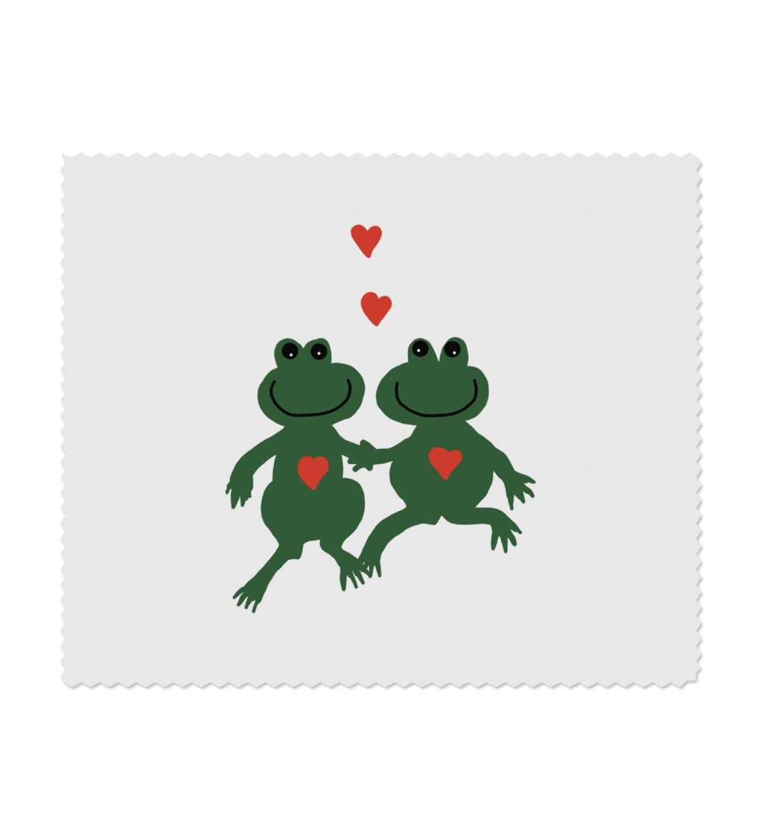 Buy 2 x 'Frogs in Love' Microfiber Lens/Glasses Cloths | Perfect for Cleaning Eyewear - Fast International Shipping - Buy Online on GoSupps.com