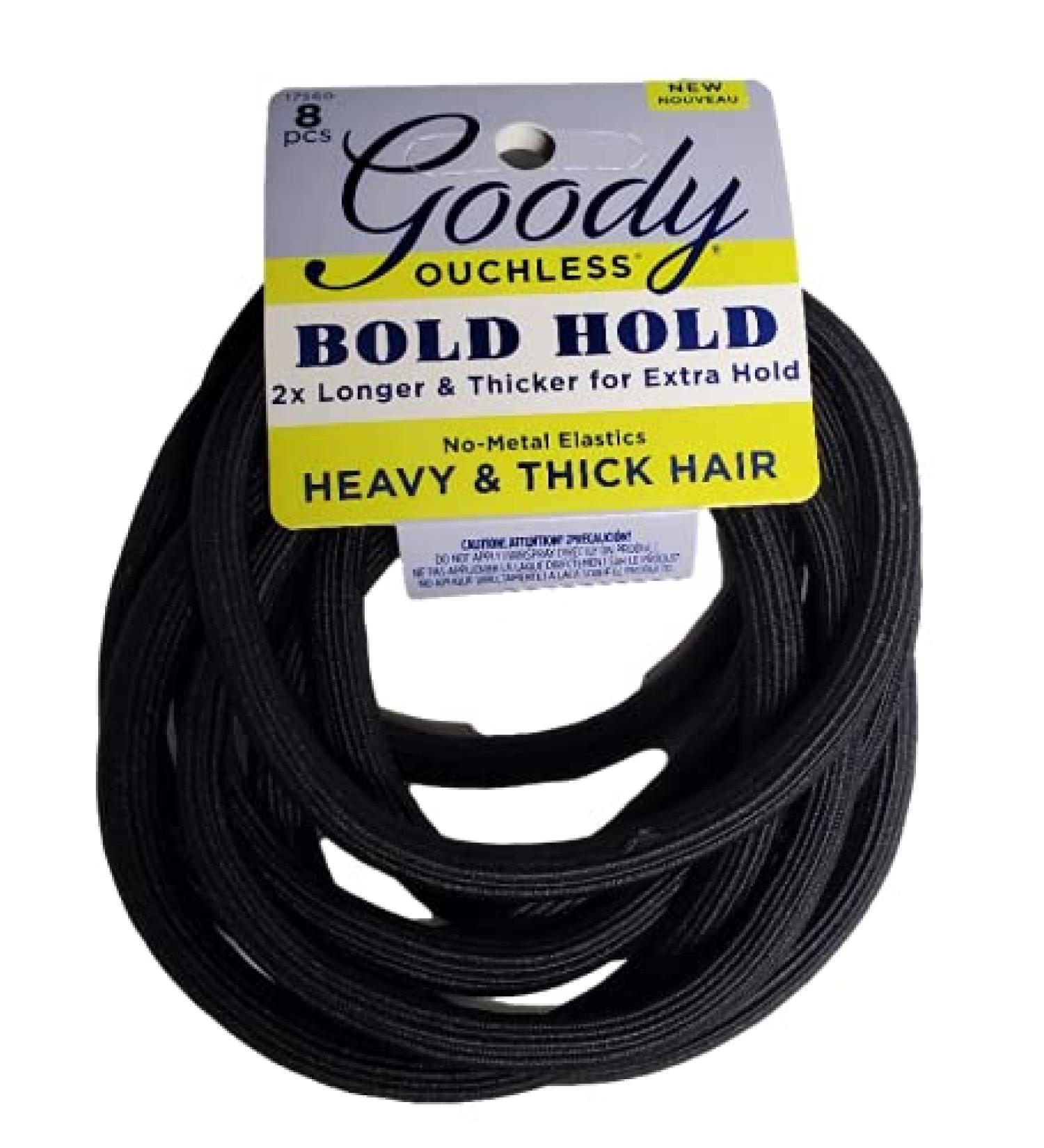 Goody Ouchless Bold Hold 2X Longer & Thicker Elastics  Extra Large