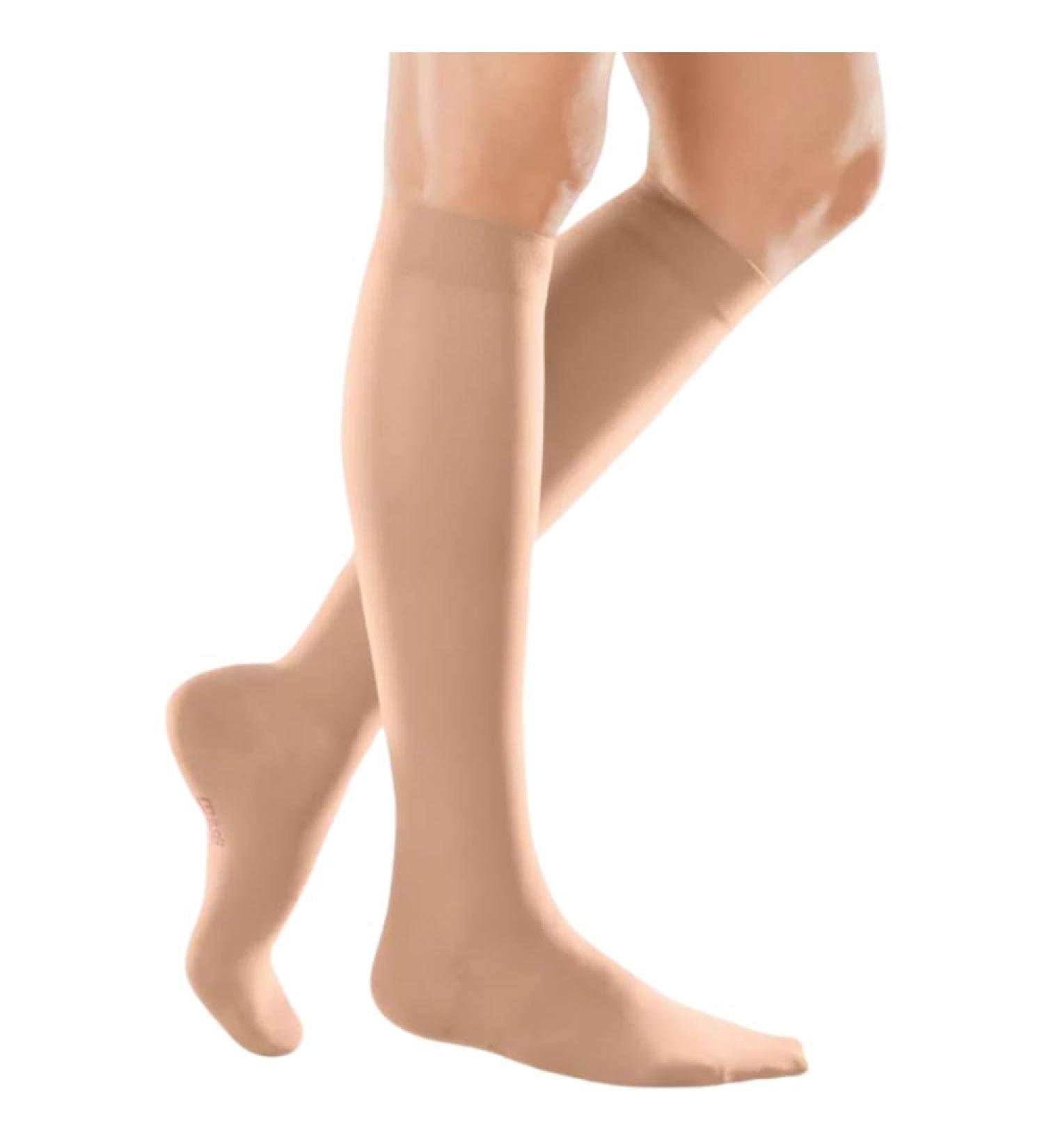 Medi Medive Elegance Knee-Length Compression Stockings CCL2 - Open Tip Caramel Women s Size II | Shop Internationally - Buy Online on GoSupps.com