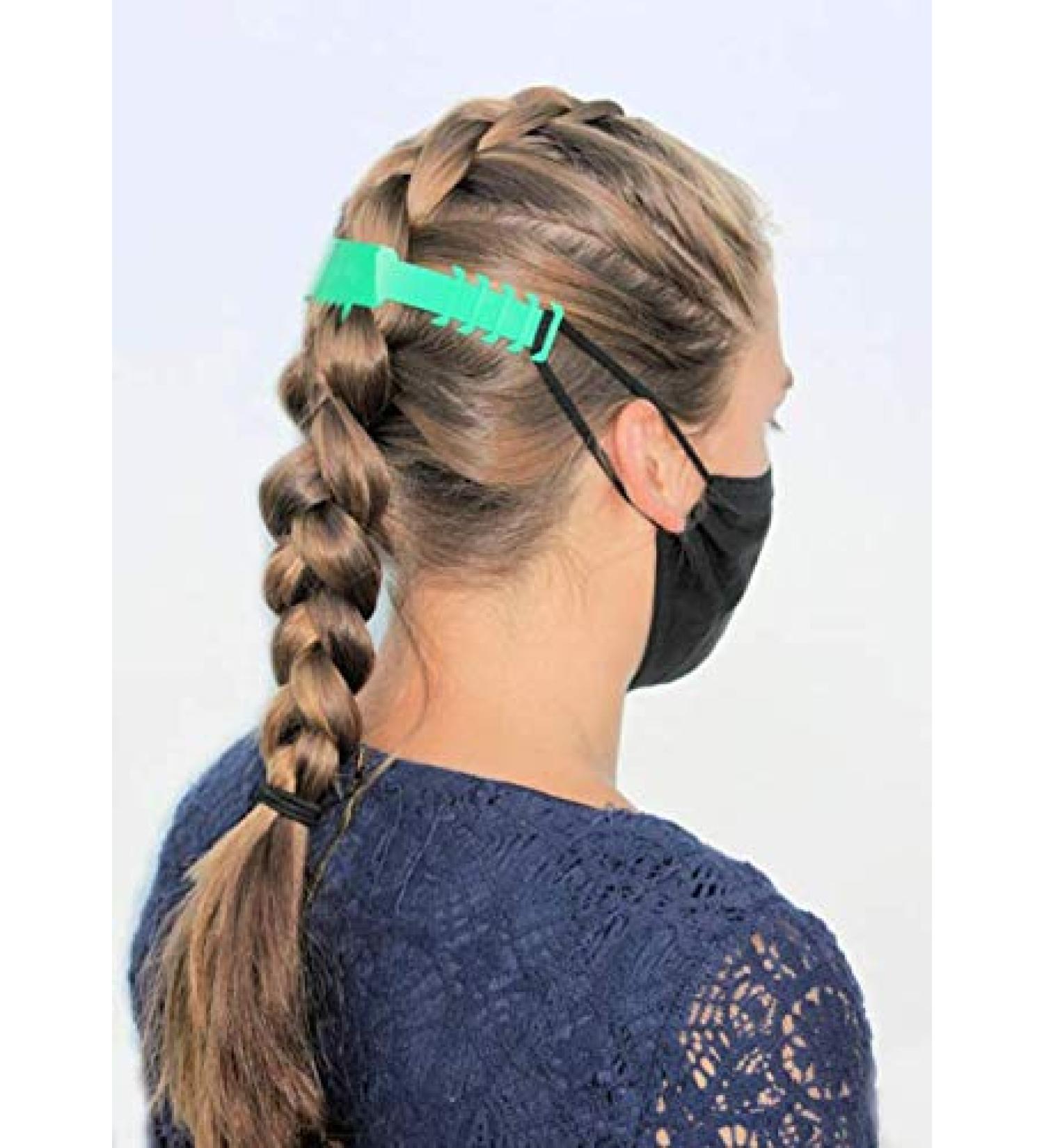 Aerclip Mask Extenders - Kelly Green | Comfortable & Adjustable Ear Savers for Face Masks - International Shipping Available - Buy Online on GoSupps.com