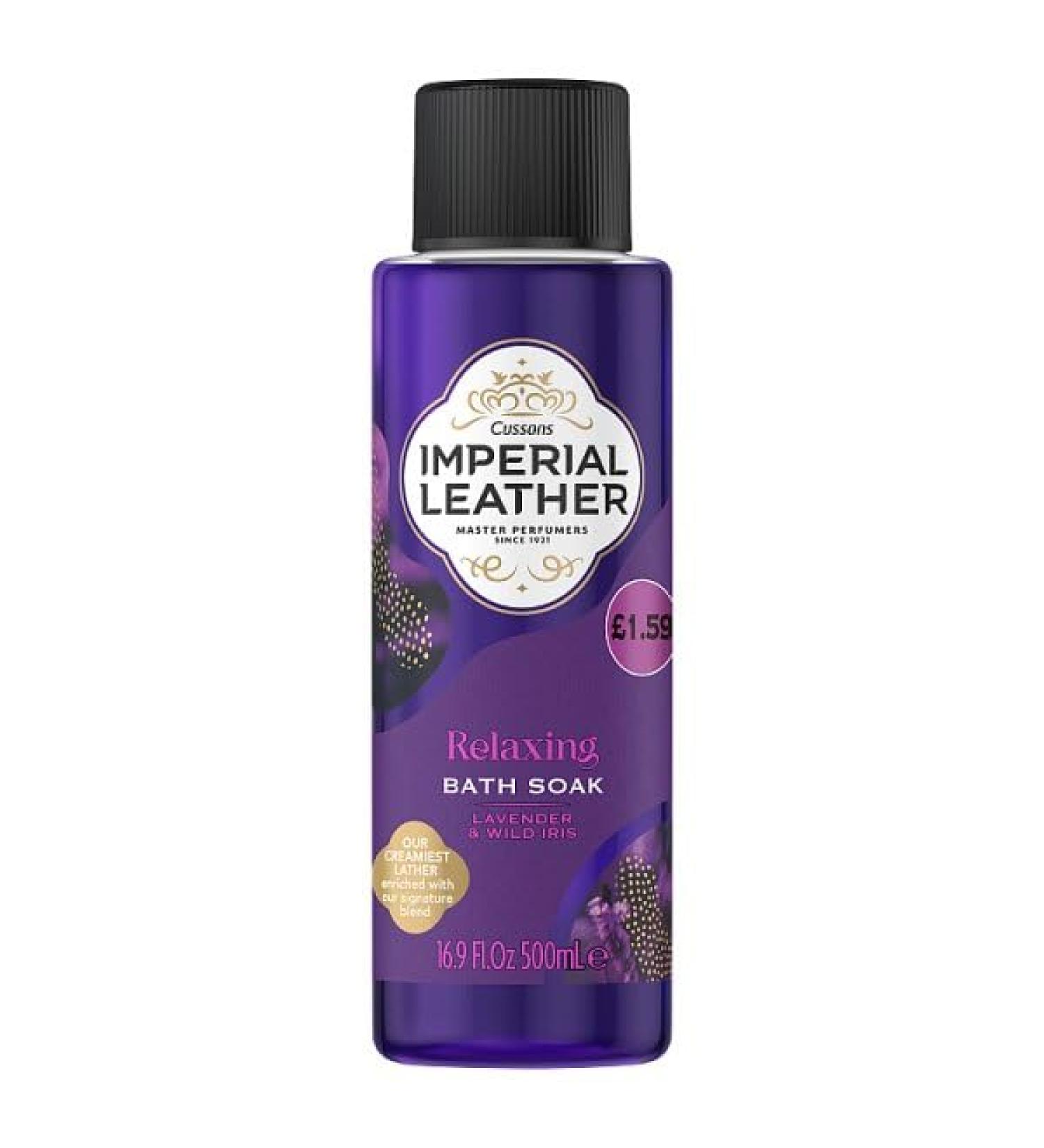 Imperial Leather Relaxing with Lavender & Wild Iris Bath Soak Gel 500ml (Price Marked Pack of 4)