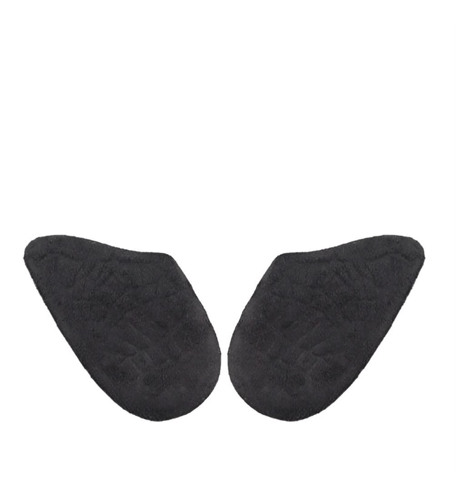 Shoe Heel Massaging Gel Extra Soft Anti-wear Foot Heel Protectors Adult Breathable Stand for Plantar Fasciitis and Pain Relief(Flannel Black X-Large)