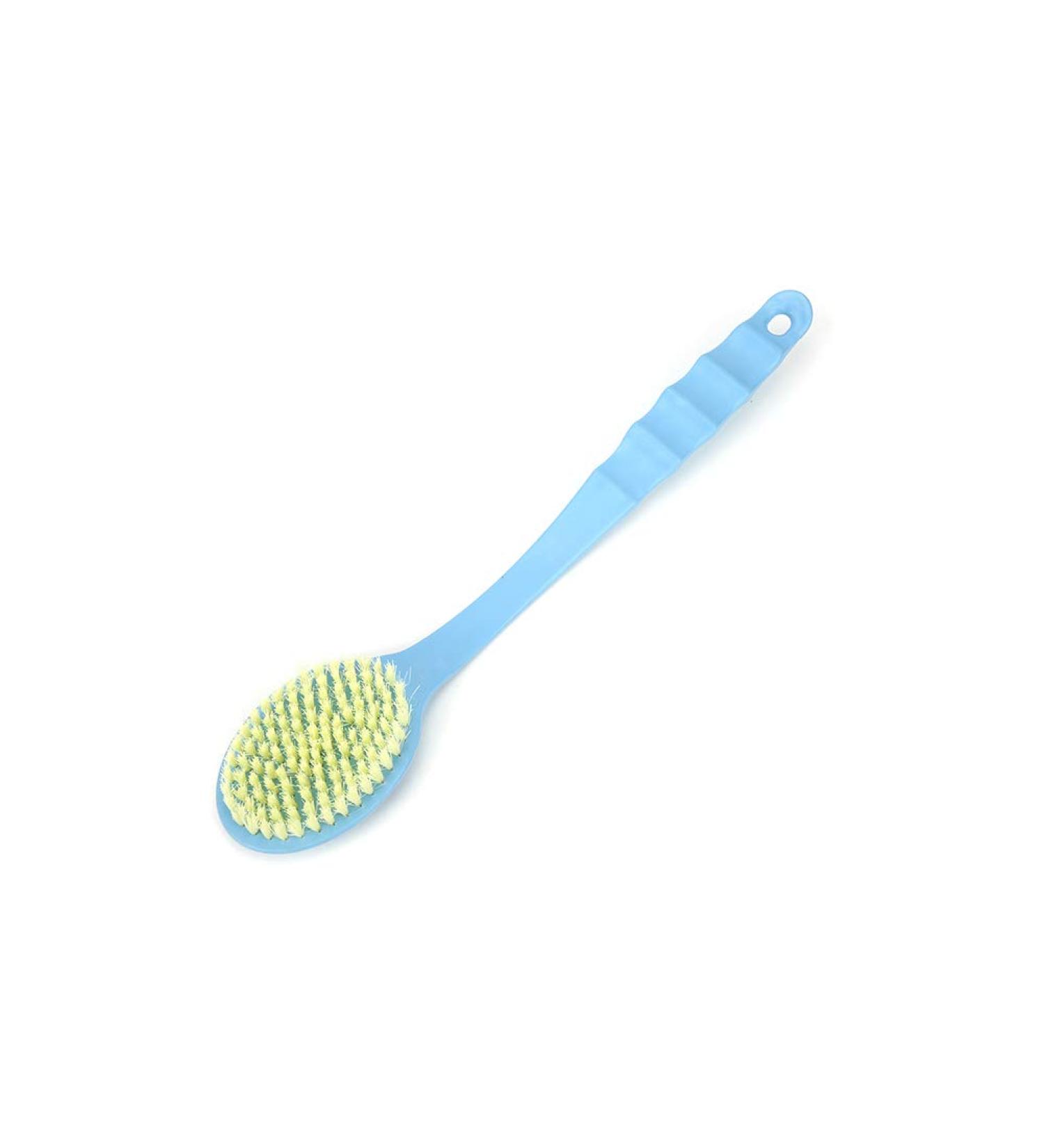 MAGT Back Brush - Anti-Slip Long Handle Bath Brush for Shower & Back Cleaning | Blue Plastic Scrubber - Ideal for All Skin Types - Buy Online on GoSupps.com