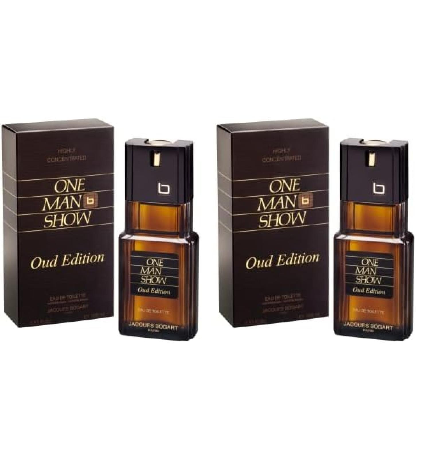 Jacques Bogart One Man Show for Men Eau de Toilette Spray Oud Edition 3.33 Ounce (Pack of 2) Oud Edition 3.33 Ounce (Pack of 2)