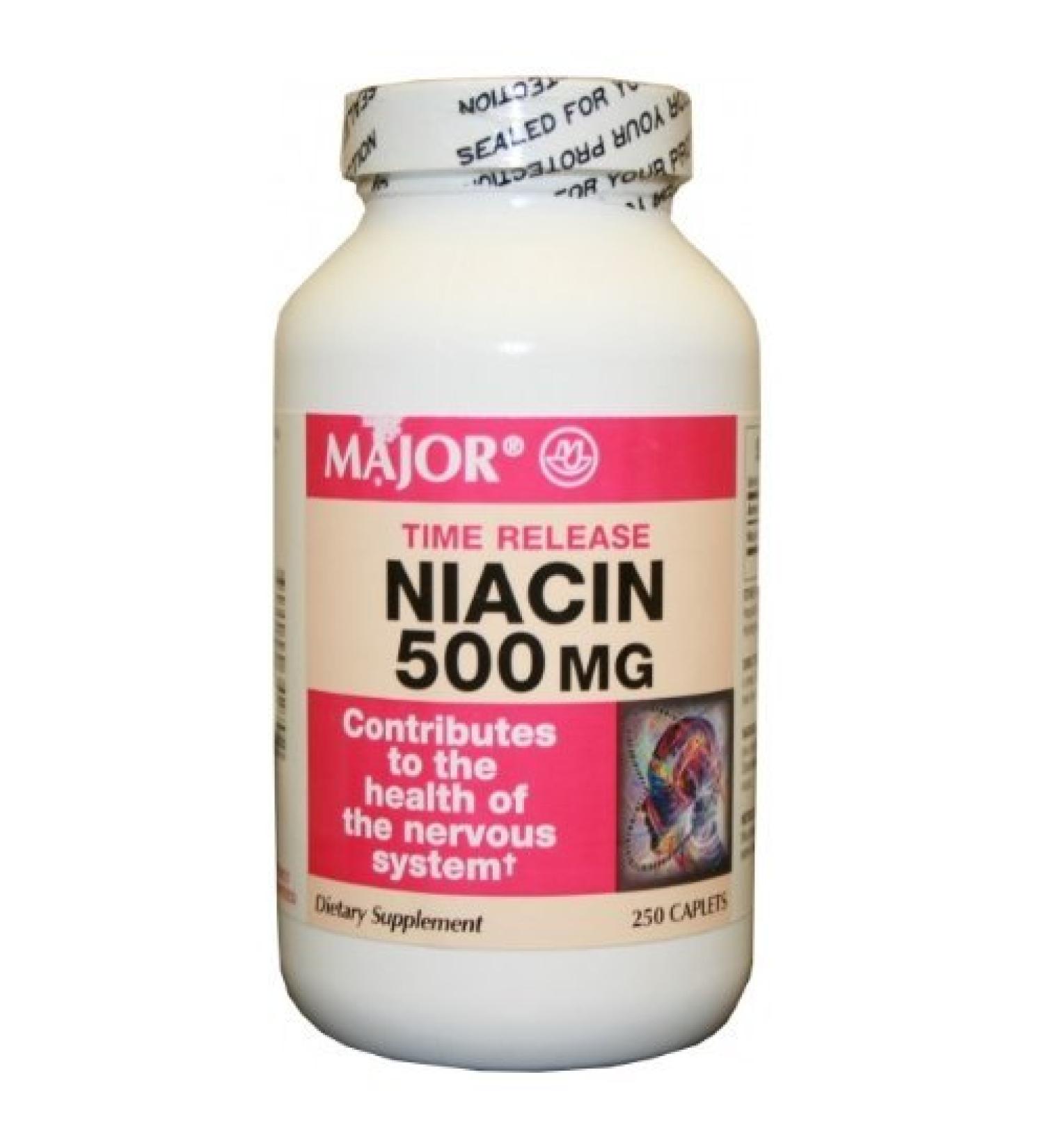 Niacin Time Release 500mg 250ct Bottle