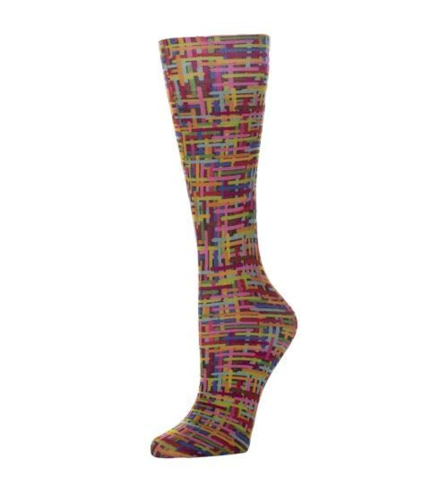 Red Moby Celeste-Stein-CMPS-3-2226 Womens 20-30 mmHg Compression Sock - Color Grid