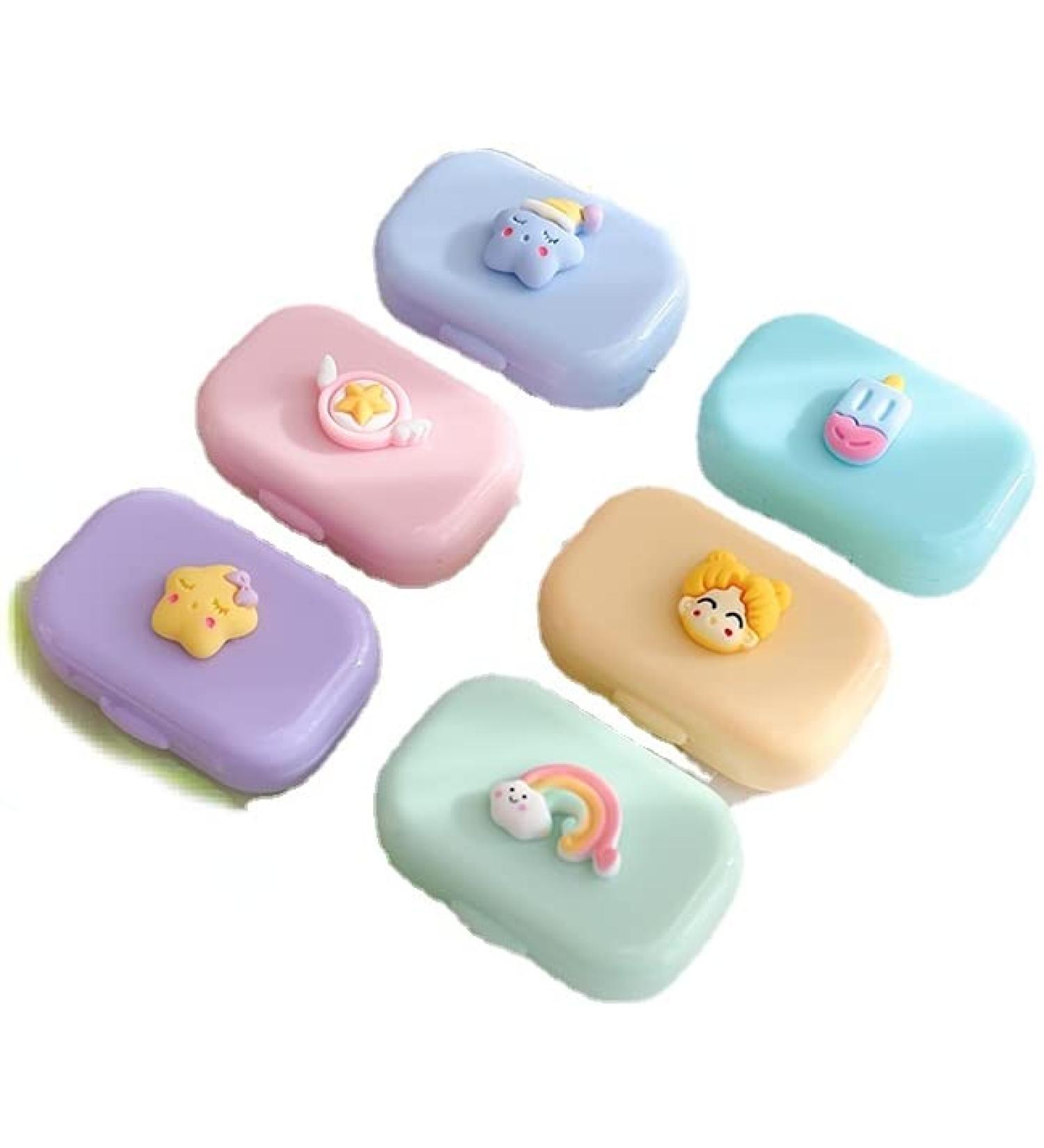 Miedeon Portable Contact Lens Container Set - 4 Multi-Colored Cases for Travel | Screw Closure Storage Case for Contact Lenses - Buy Online on GoSupps.com